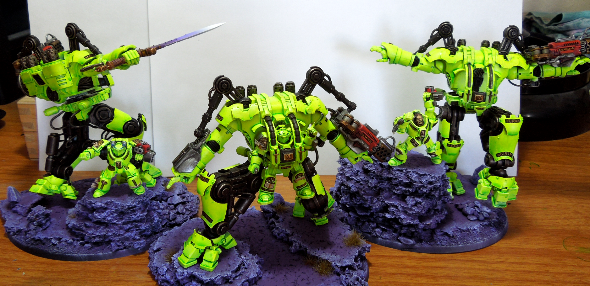 Captain Ginyu, Custom Posed, Draigo, Draigowing, Dreadknight, Dreadknights, Ginyu, Grey Knights, Neon Yellow, Yellow