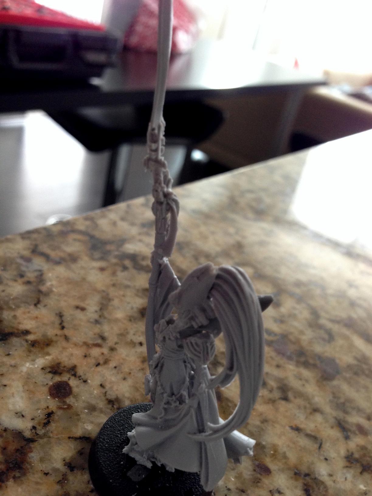 Conversion, Eldar Female Farseer, Eldar Female Farseer Conversion, Work In Progress