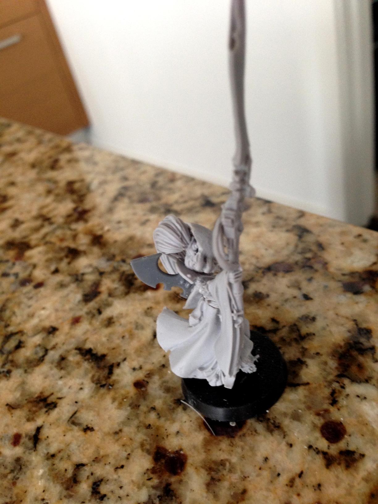 Conversion, Eldar Female Farseer, Eldar Female Farseer Conversion, Work In Progress