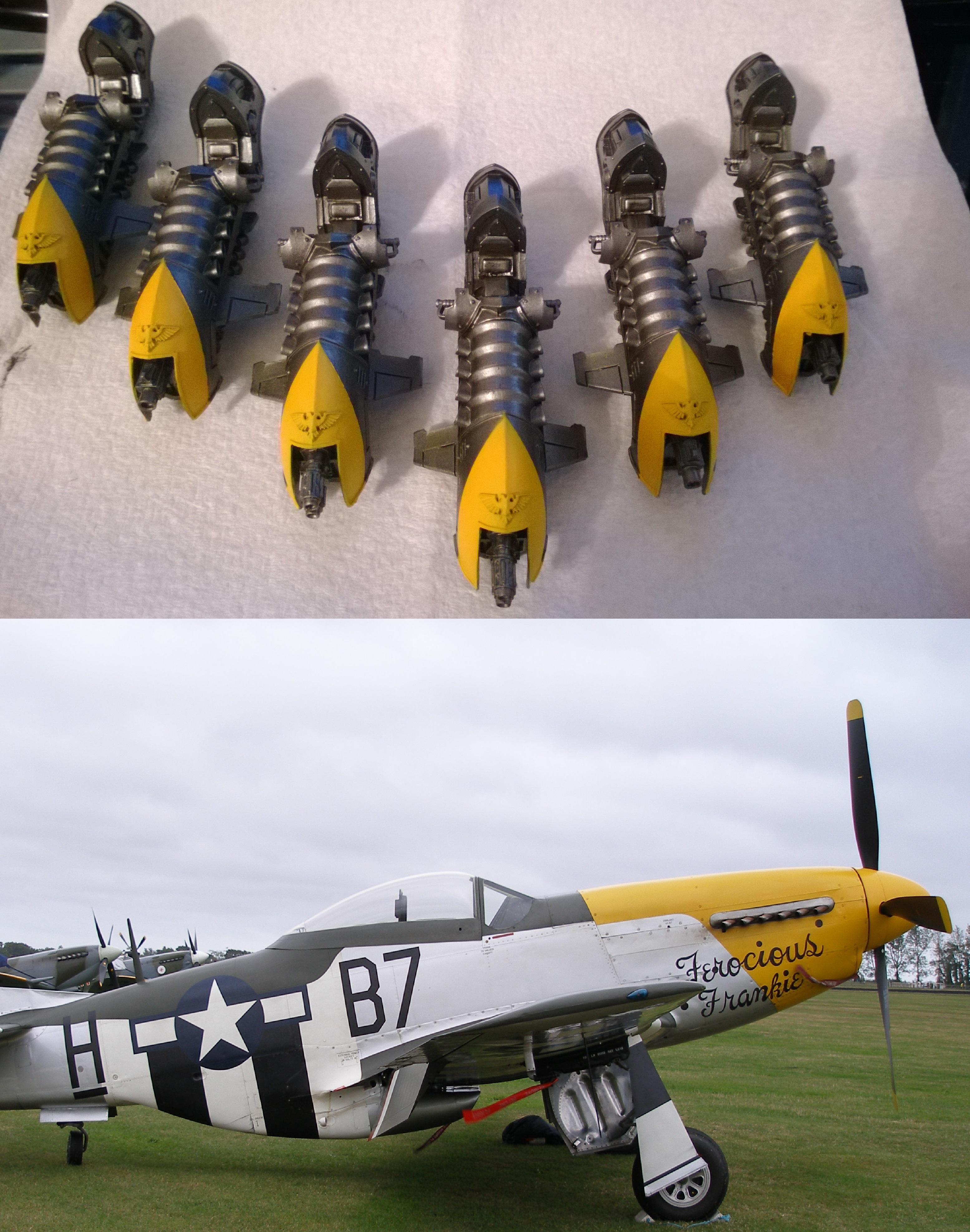 Forge World, Horus Heresy, Iron Warriors, Jetbike, Mustang, P-51, Sky Hunter Jetbikes