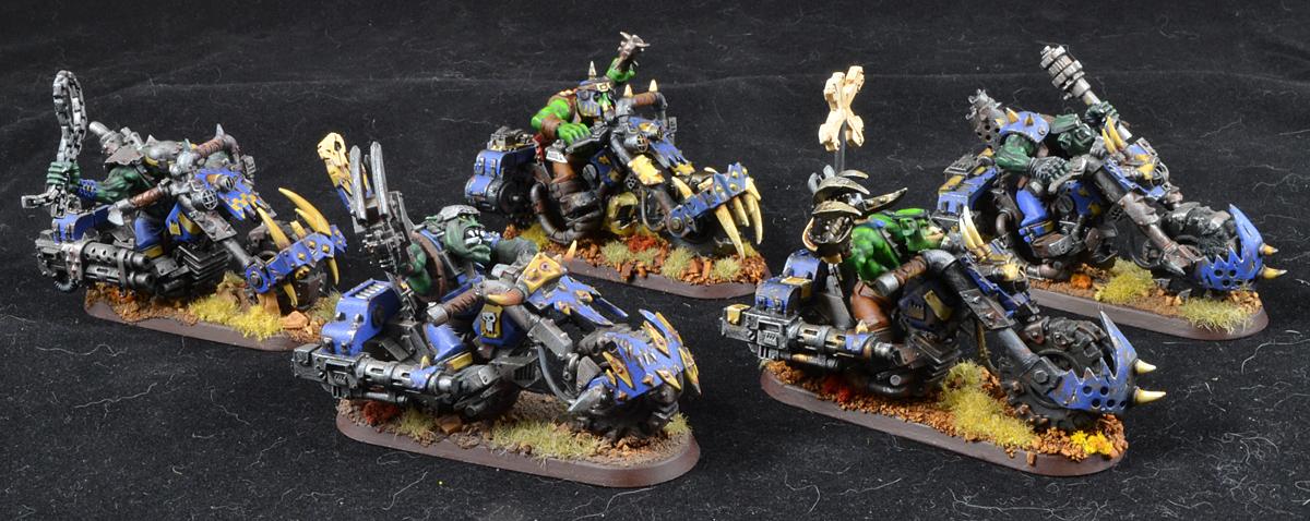 Nob Bikes, Nob Warbike, Orks, Warbikers, Warhammer 40,000