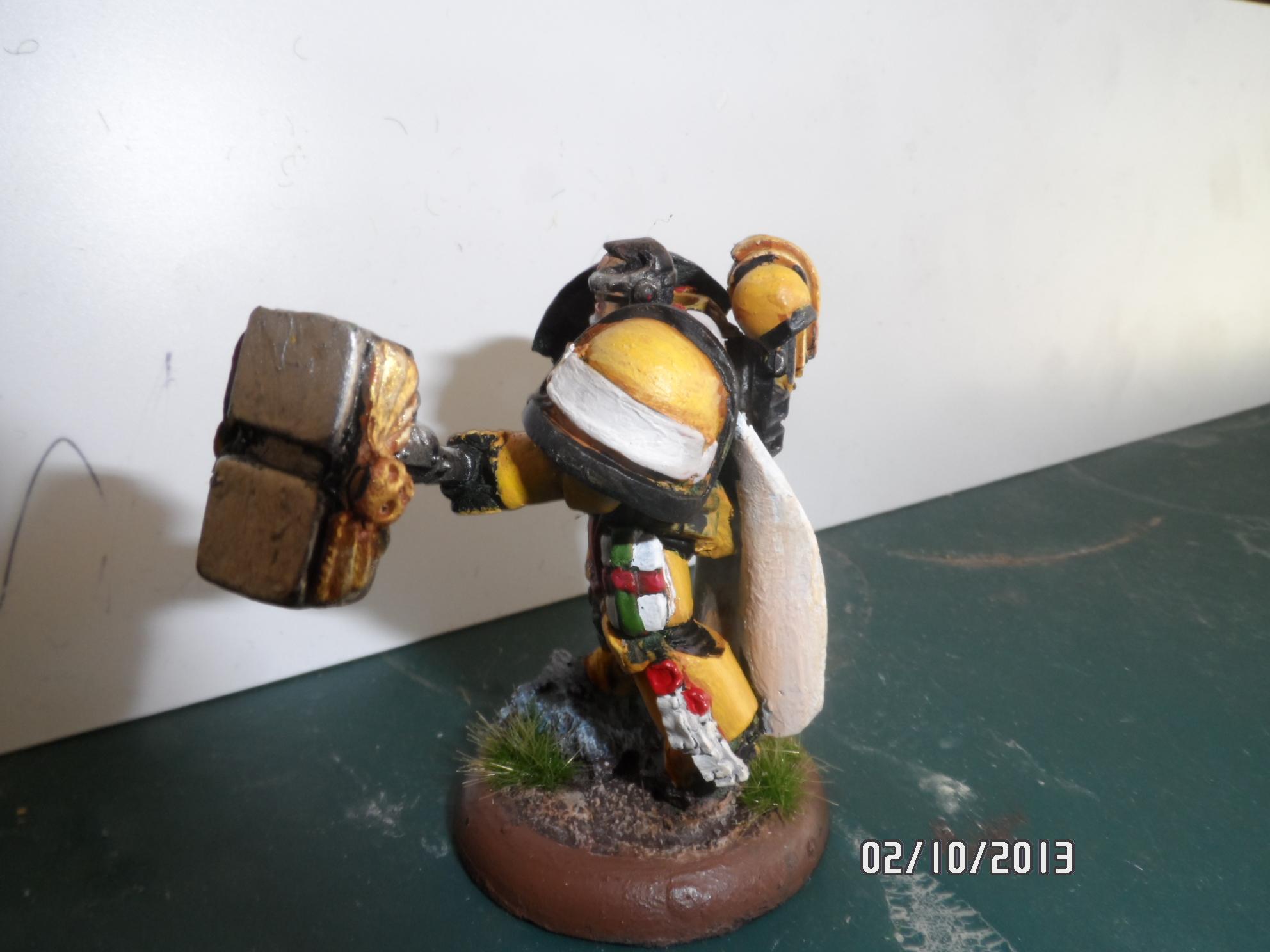 Complete Sculpt, Imperial Fists, Spacemarine, True-scale, Warhammer 40,000