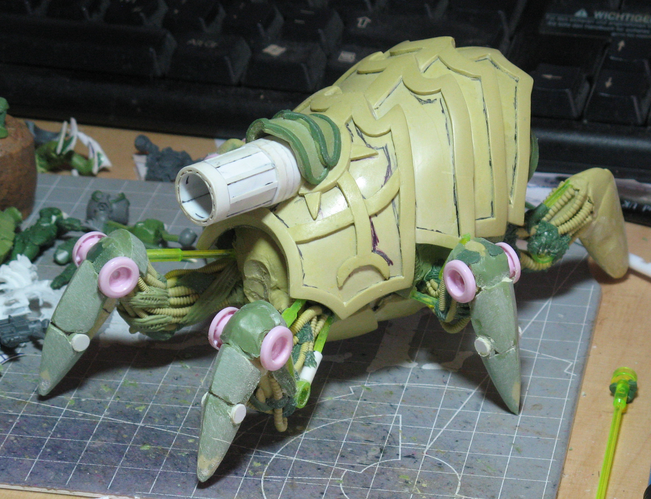 Scratch Build, Sculpting, Tank, Walker
