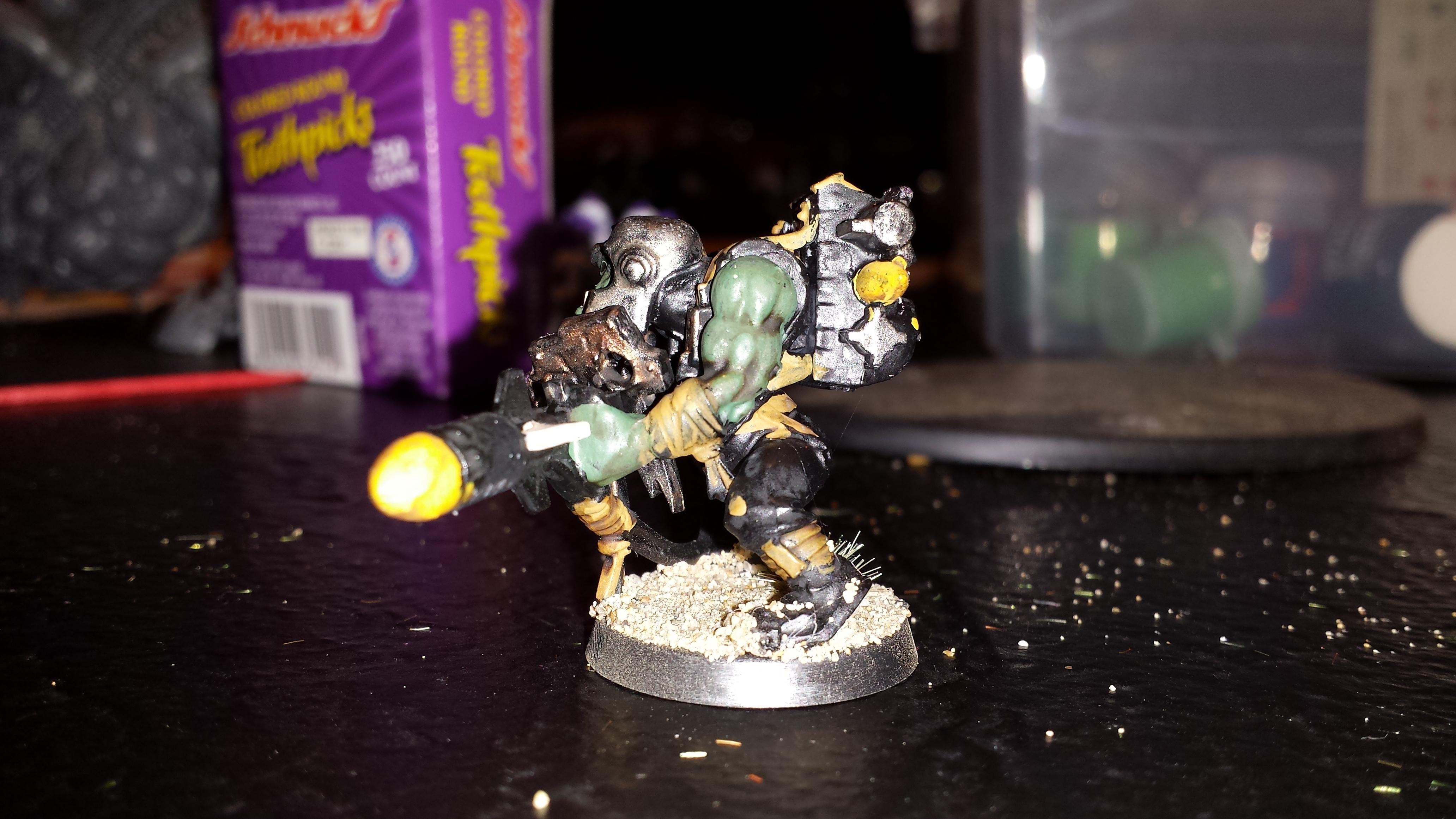 Goff, Orks, Rokkit, Rokkit Boy Left