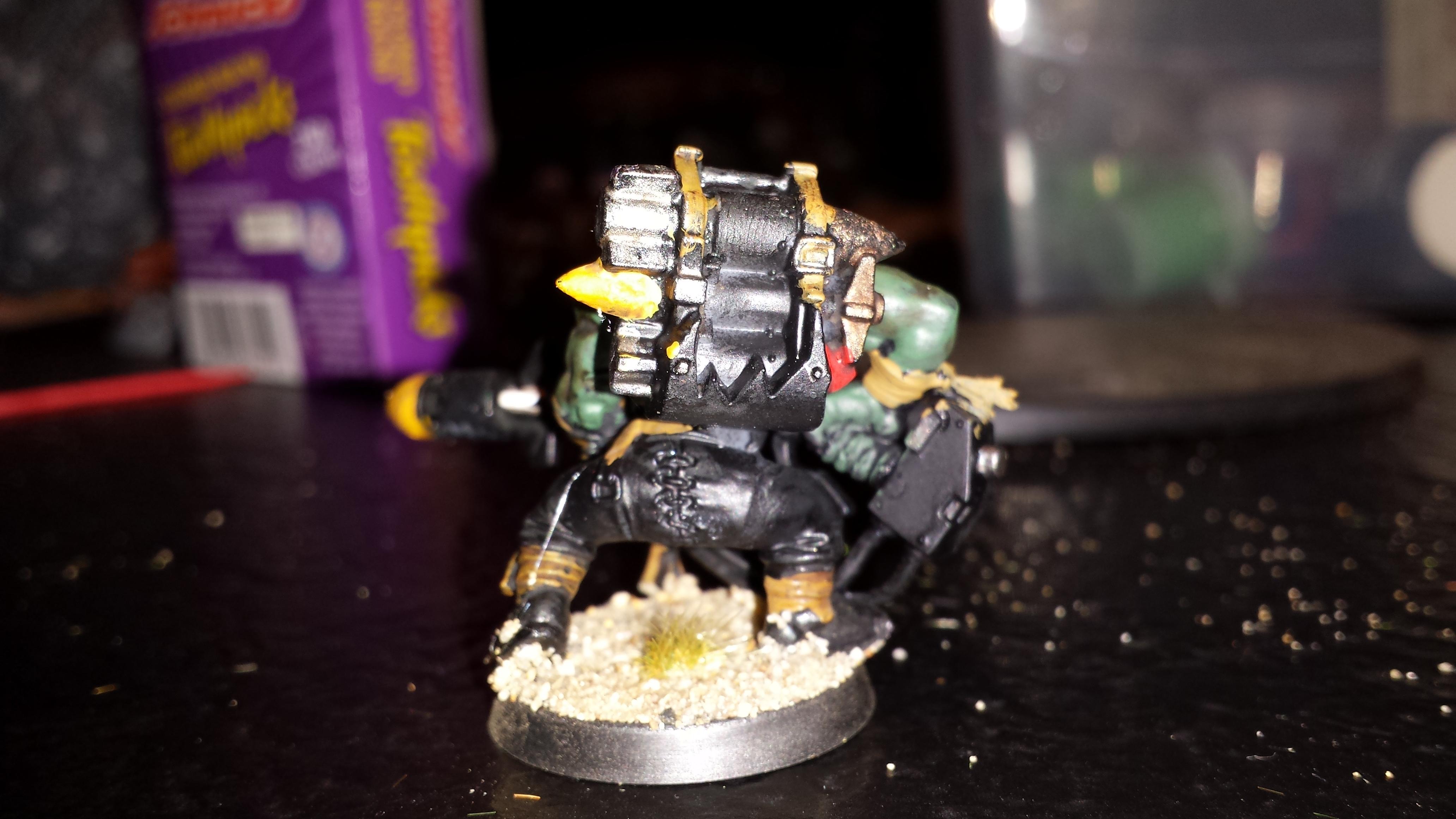 Goff, Orks, Rokkit, Rokkit Boy Back