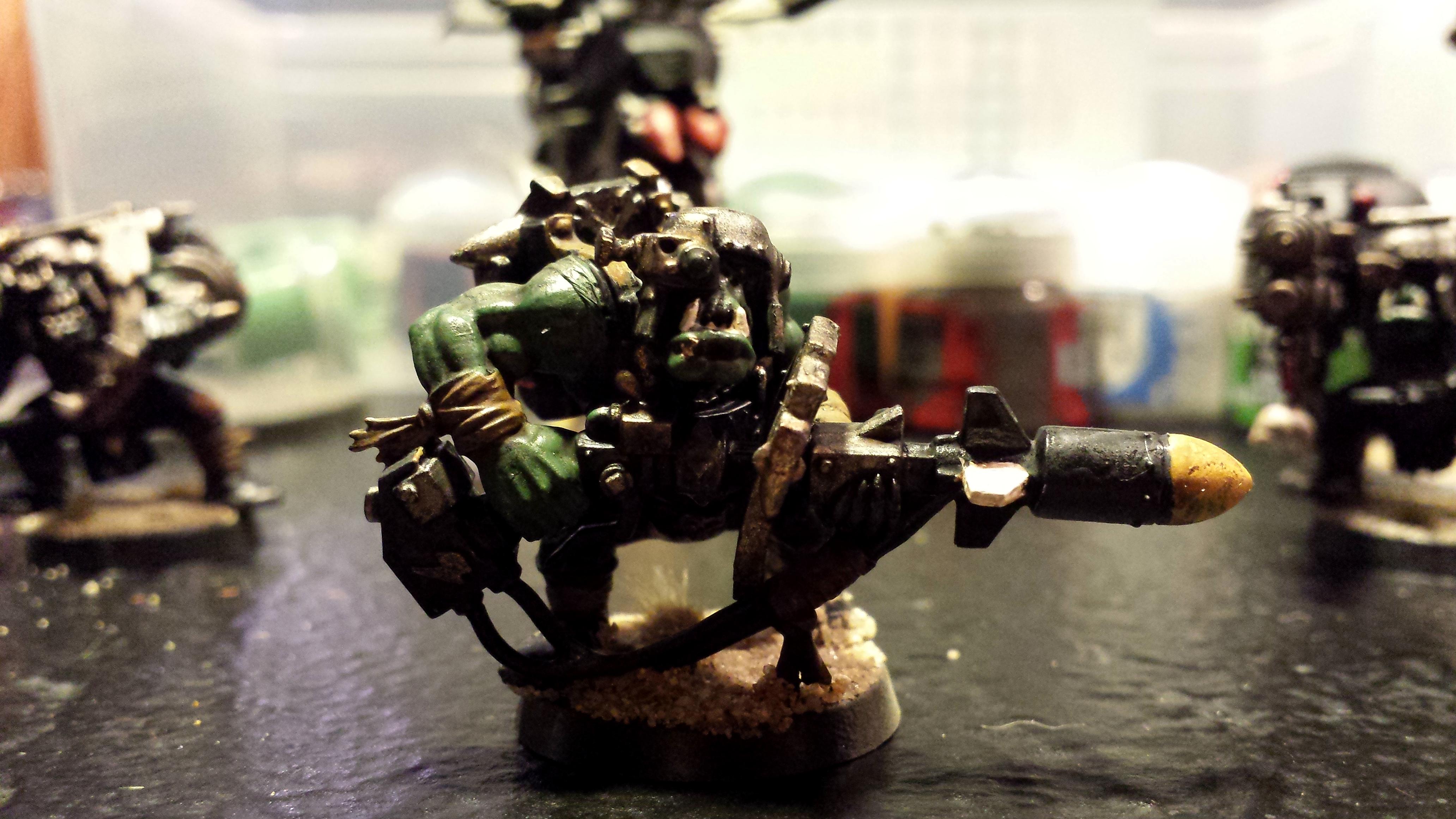 Goff, Orks, Rokkit, Rokkit Boy Front No Flash
