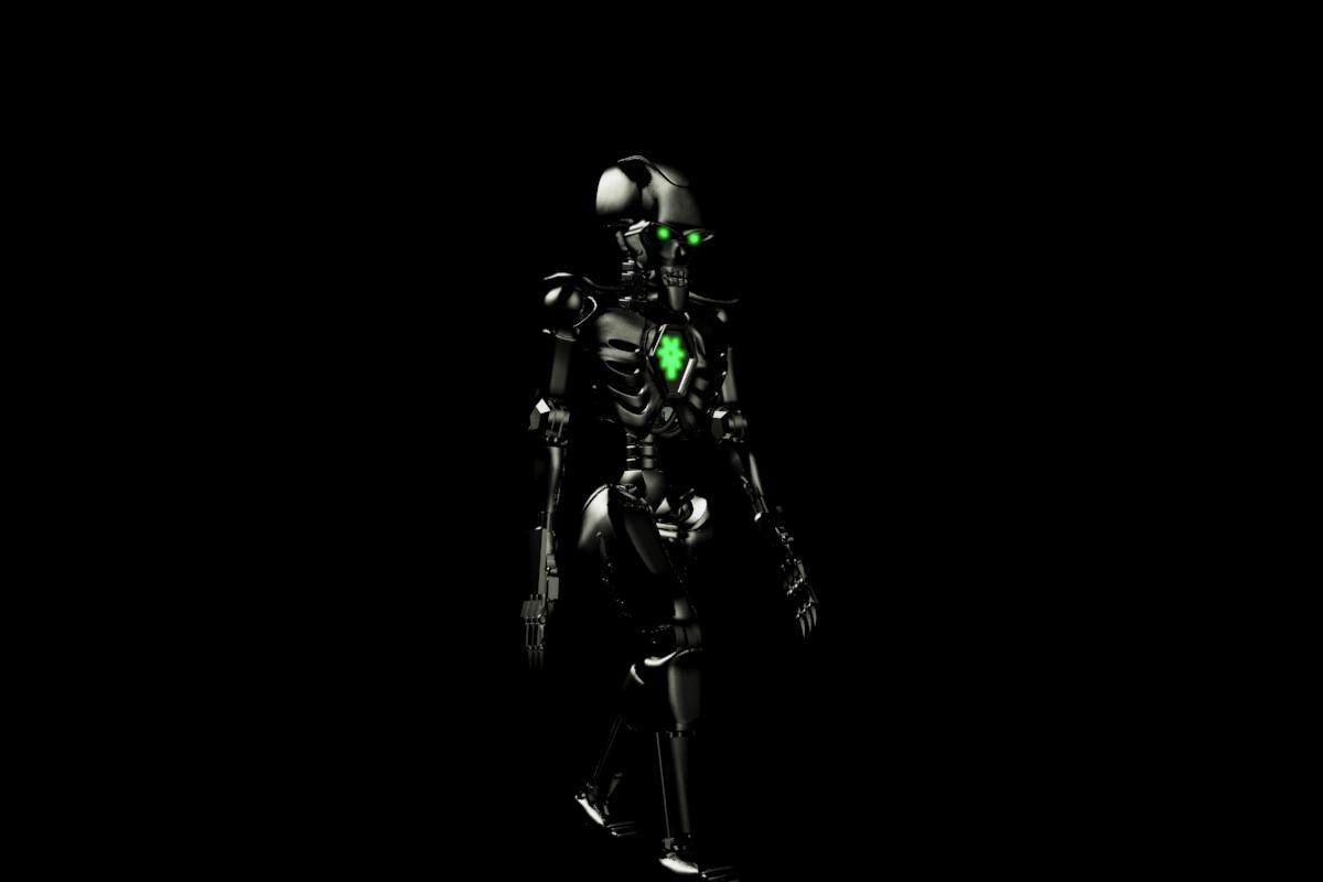 Casual Walking necron 3D
