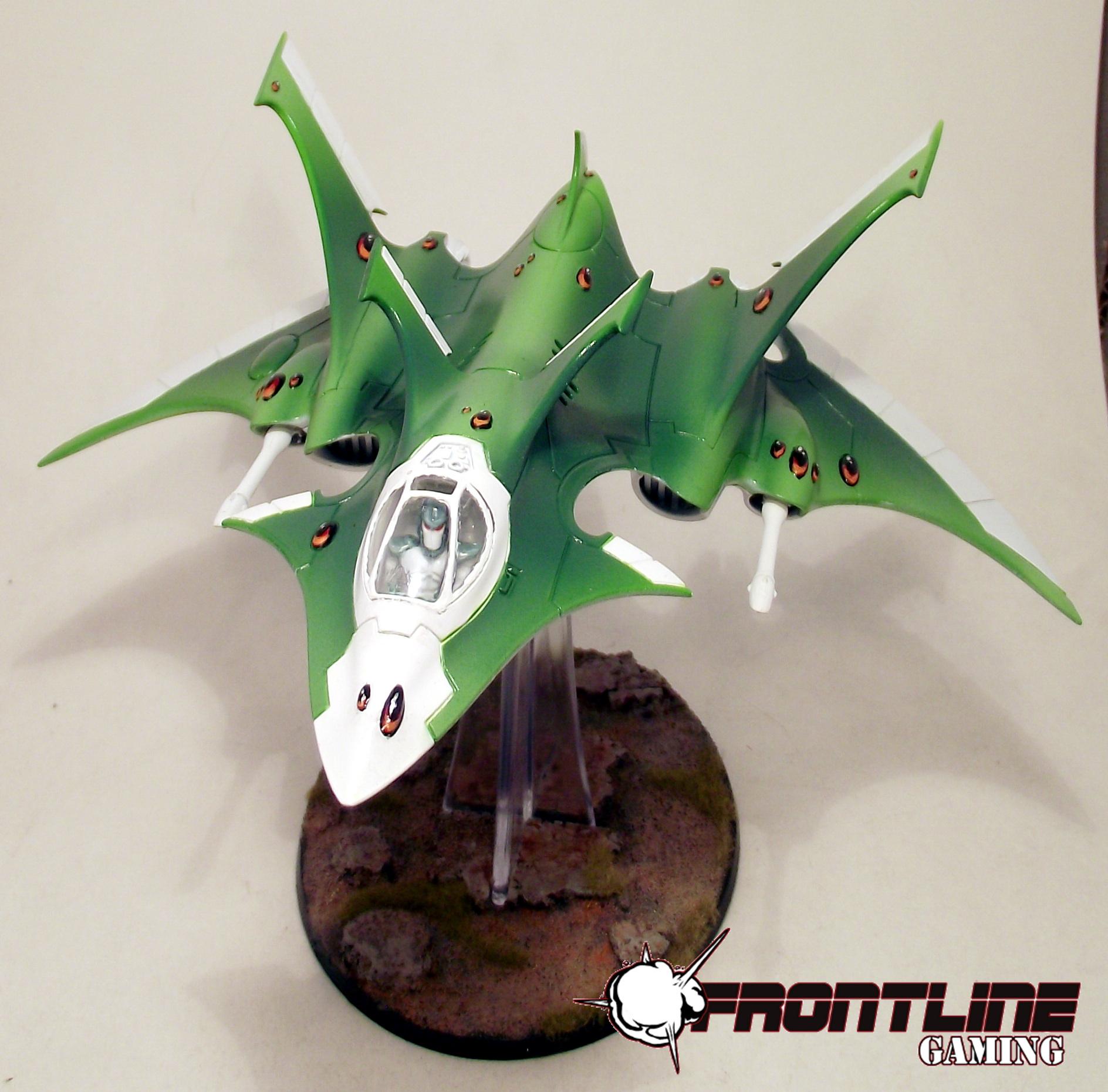 Airbrushed, Crimson Hunter, Eldar, Hemlock Wraithfighter