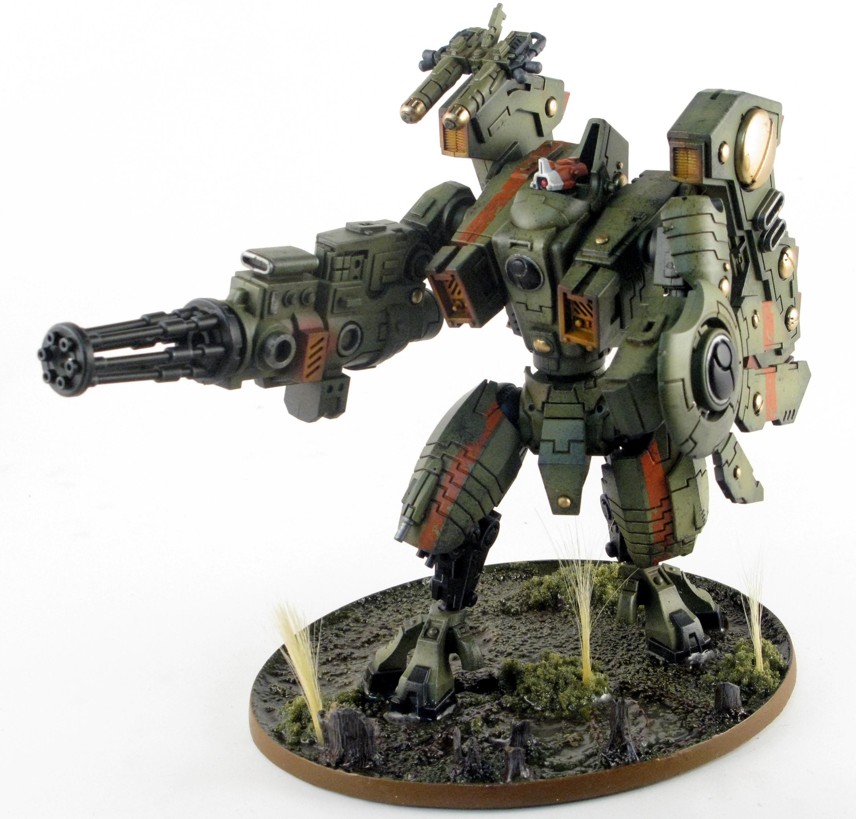 Airbrush, Blasted Wetlands, Brown, Gradient, Green, Gritty, Object Source Lighting, Riptide, Secret Weapon, Swamp, Tau, Weathered, Work In Progress