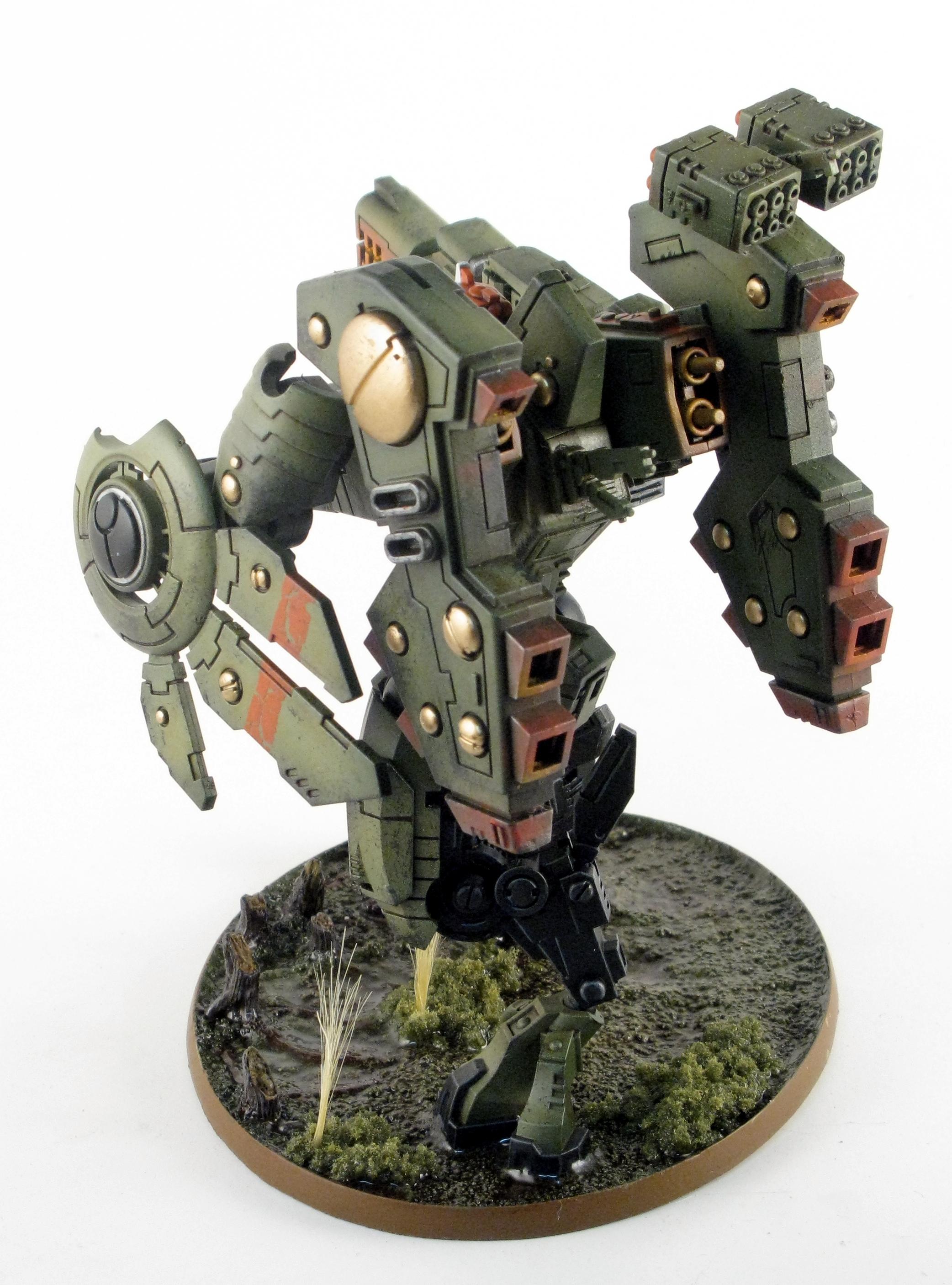 Airbrush, Blasted Wetlands, Brown, Gradient, Green, Gritty, Object Source Lighting, Riptide, Secret Weapon, Swamp, Tau, Weathered, Work In Progress