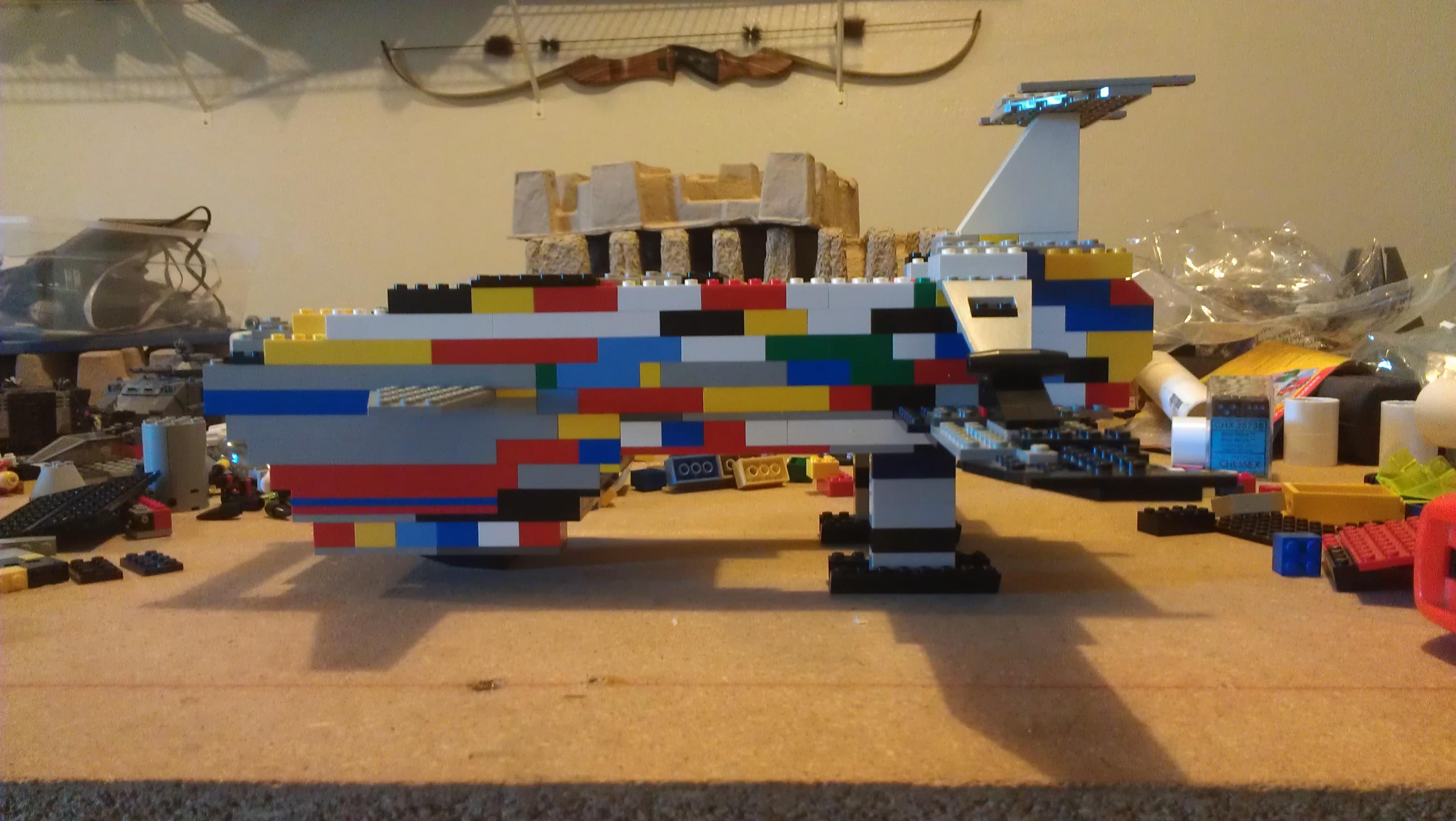Lego, Scratch Build, Space Marines, Space Wolves, Thunderhawk, Warhammer 40,000