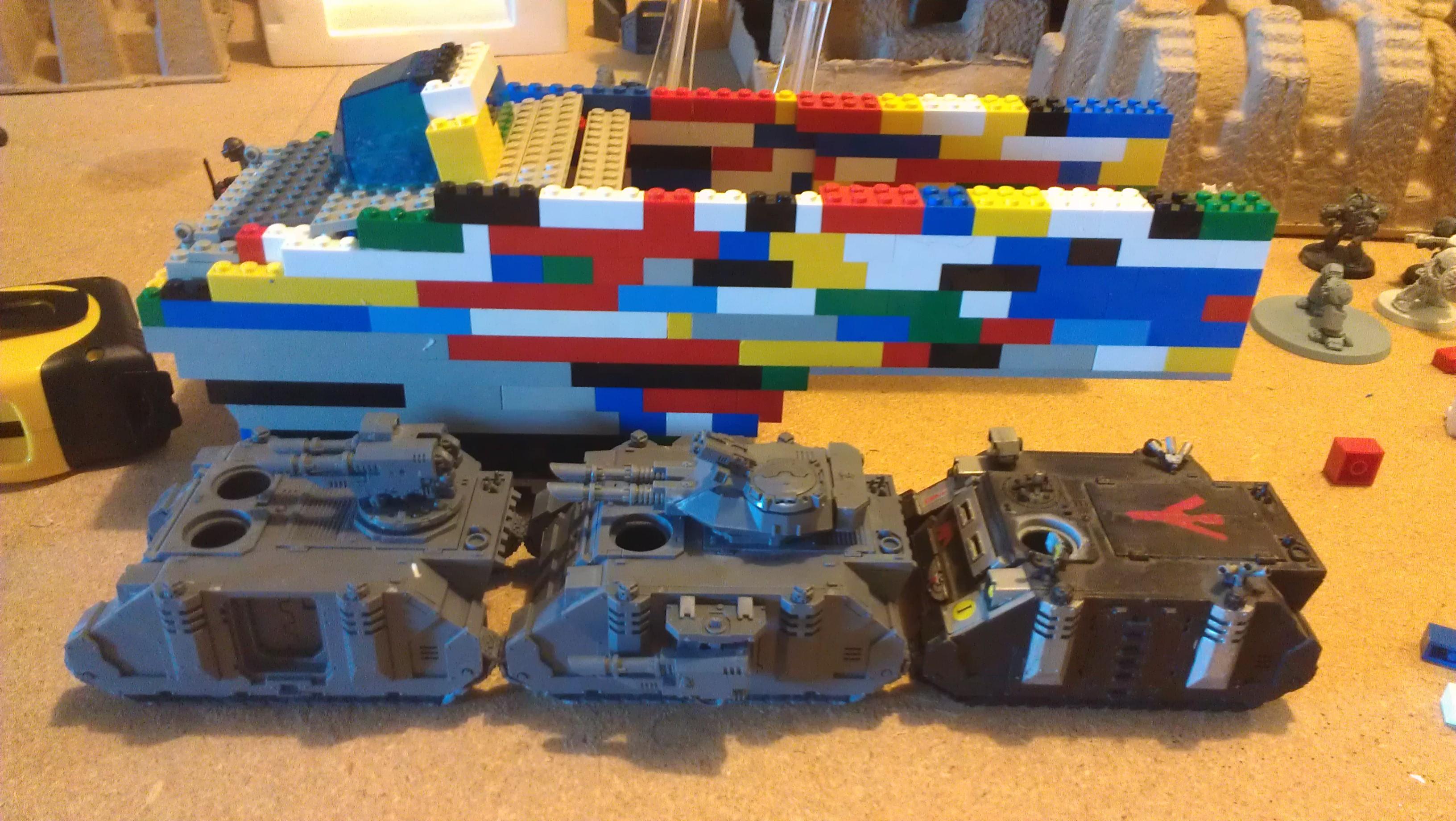 Lego, Scratch Build, Space Marines, Space Wolves, Thunderhawk, Warhammer 40,000