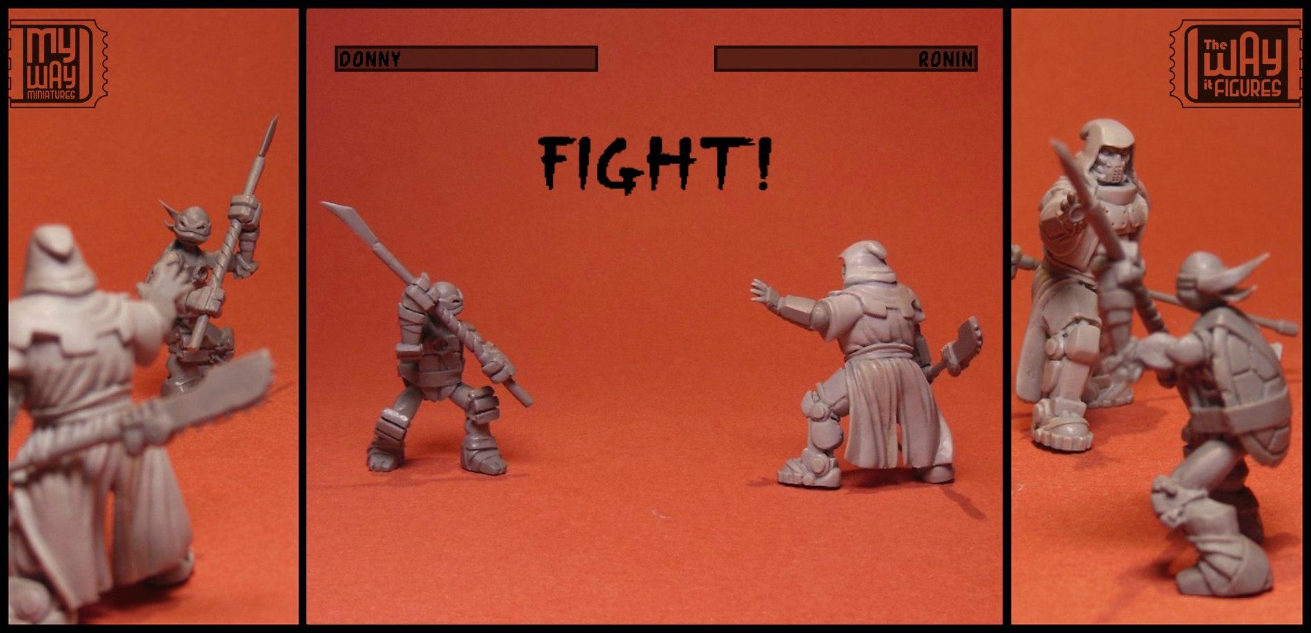 28mm, Donatello, Shredder, Tmnt