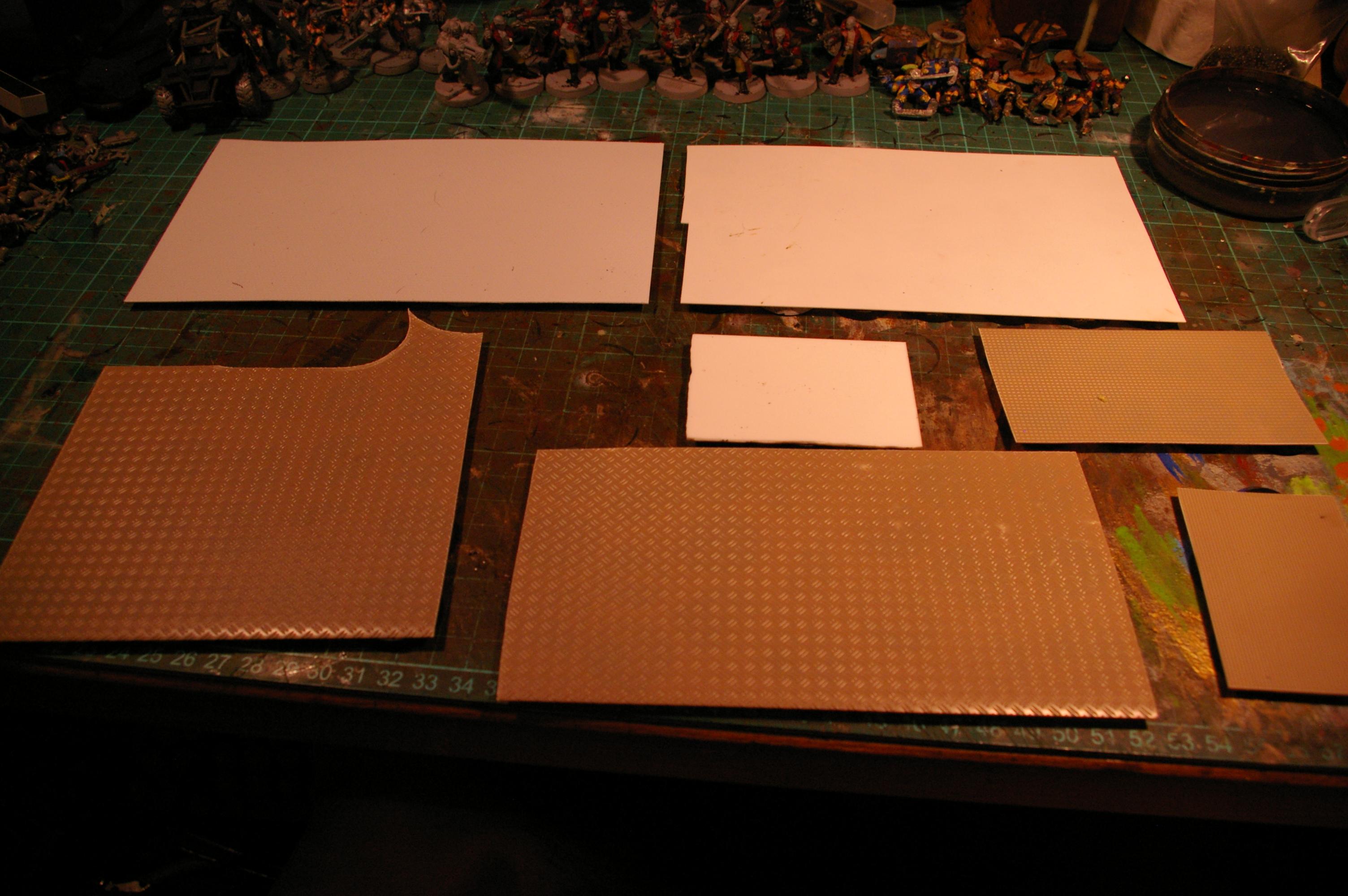 Bases stuck on Plasticard - Top