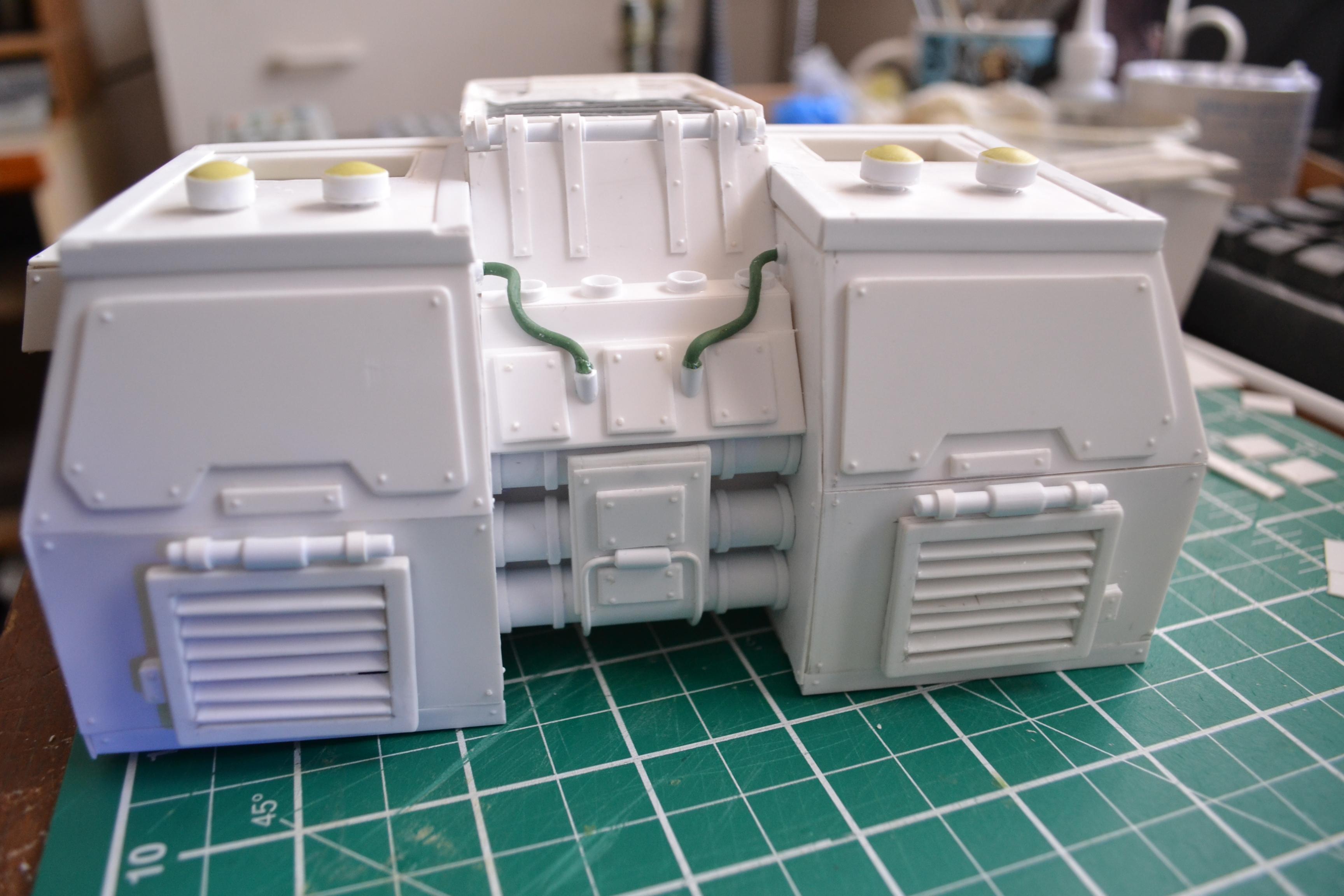 Hand Made, Imperial Guard, Lucius Pattern, Plasticard, Scratch Build, Titan, Warhammer 40,000, Warhammer Fantasy, Warhound