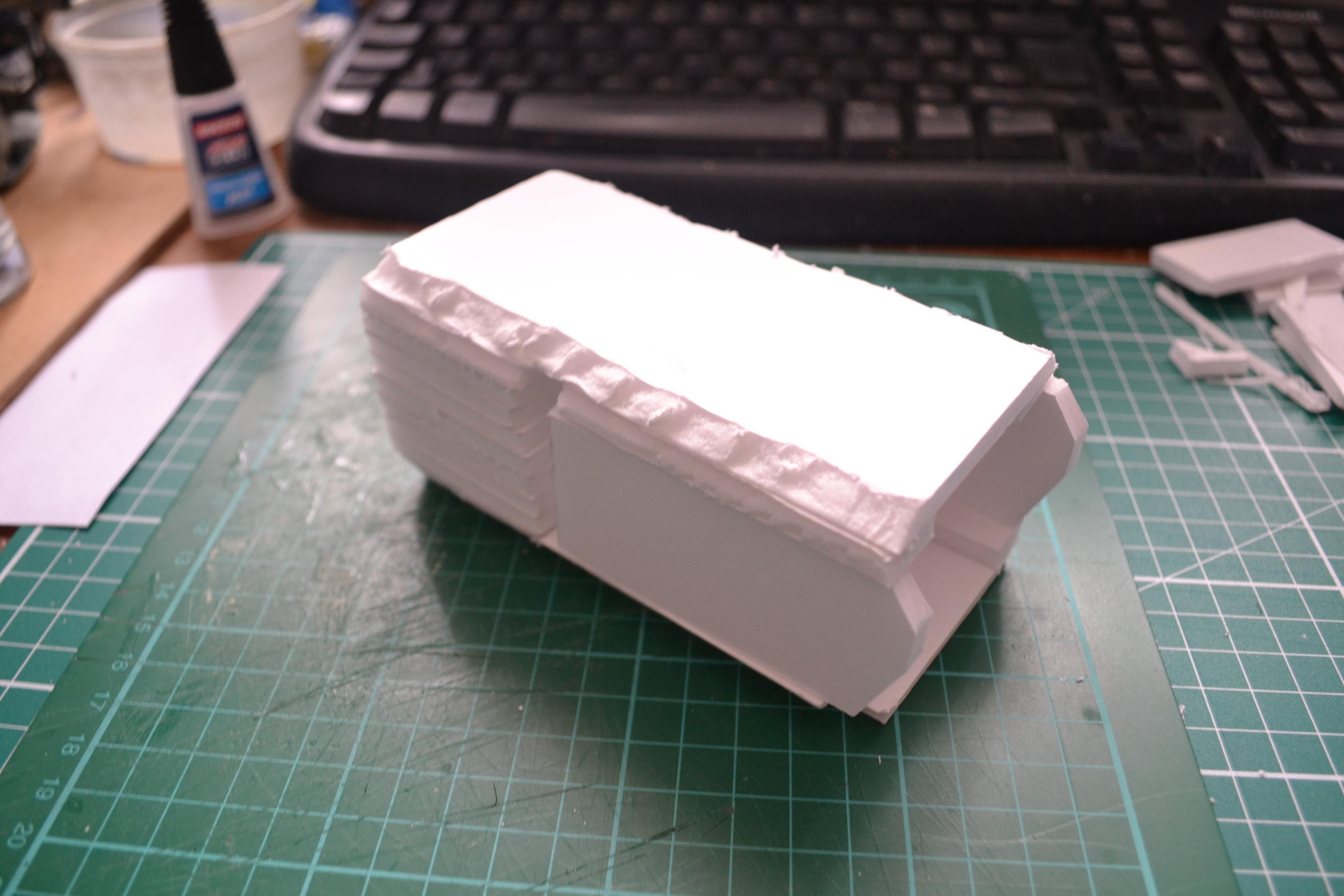 Hand Made, Imperial Guard, Lucius Pattern, Plasticard, Scratch Build, Titan, Warhammer 40,000, Warhammer Fantasy, Warhound
