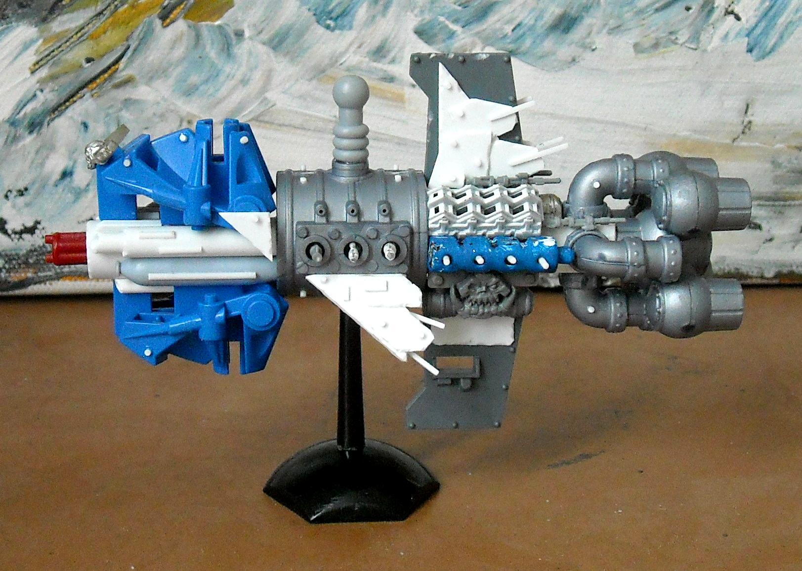 Battlefleet Gothic, Chemical Plant, Imex, Orks, Scratch Build