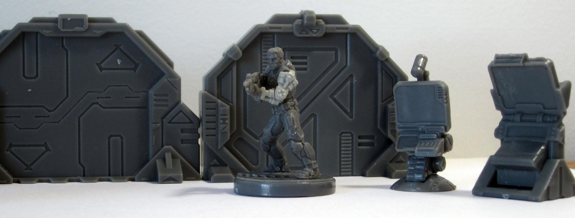 Computer, Console, Doors, Plastic, Sedition Wars, Sentry Gun, Space Hulk, Terrain