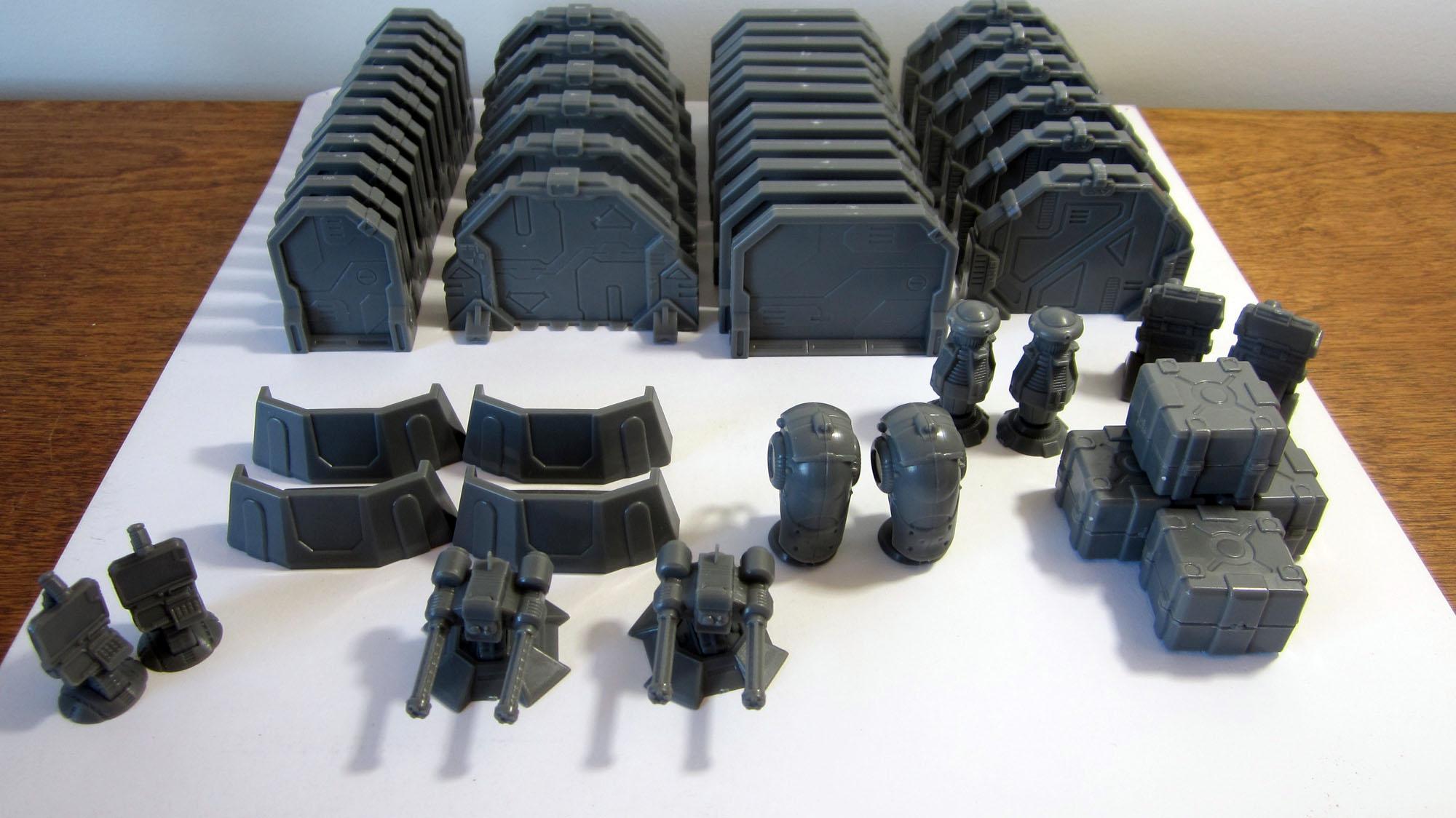 Computer, Console, Doors, Plastic, Sedition Wars, Sentry Gun, Space Hulk, Terrain