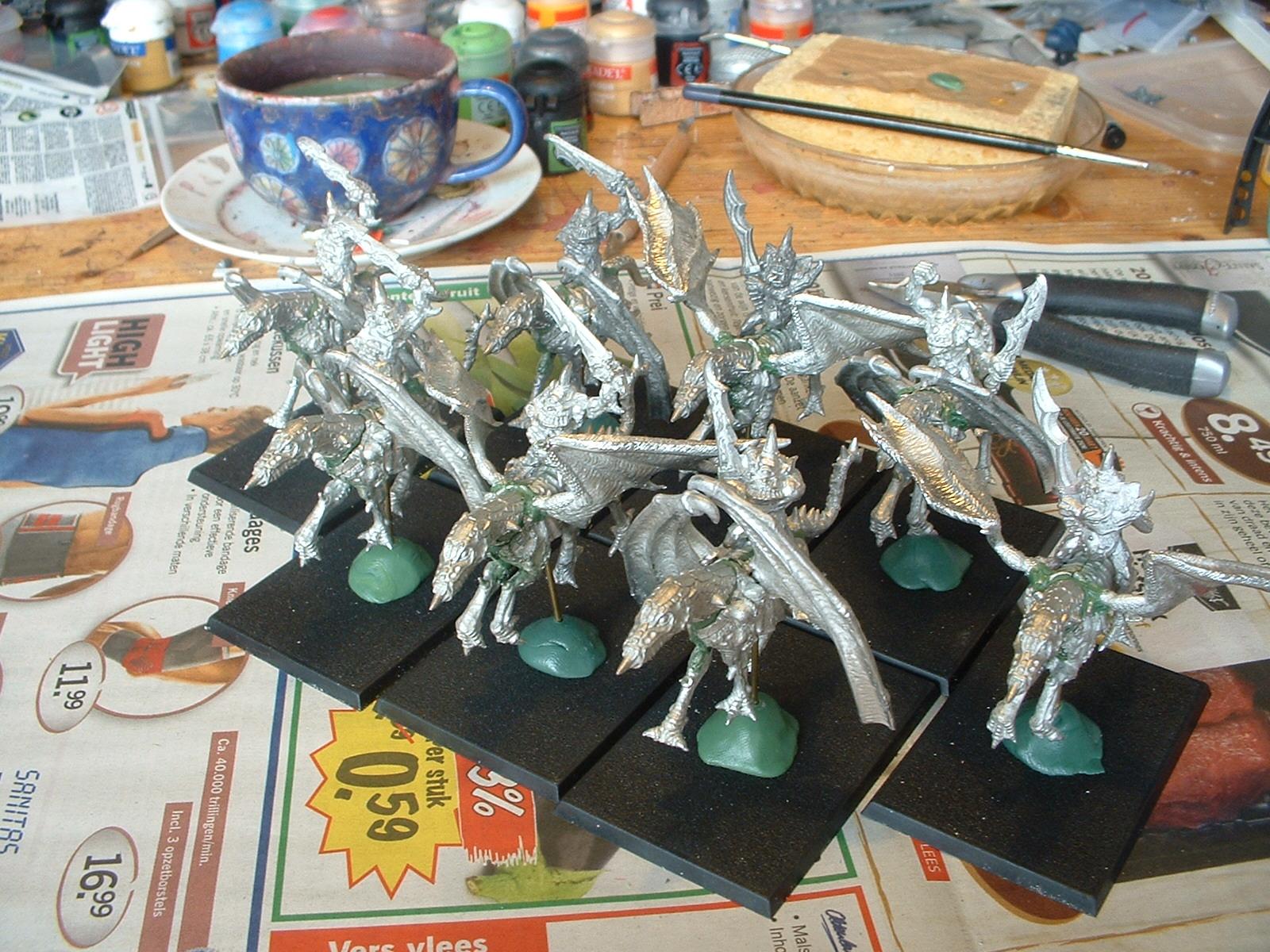 Chaos, Daemons, Nurgle, Plague Drones, Work In Progress