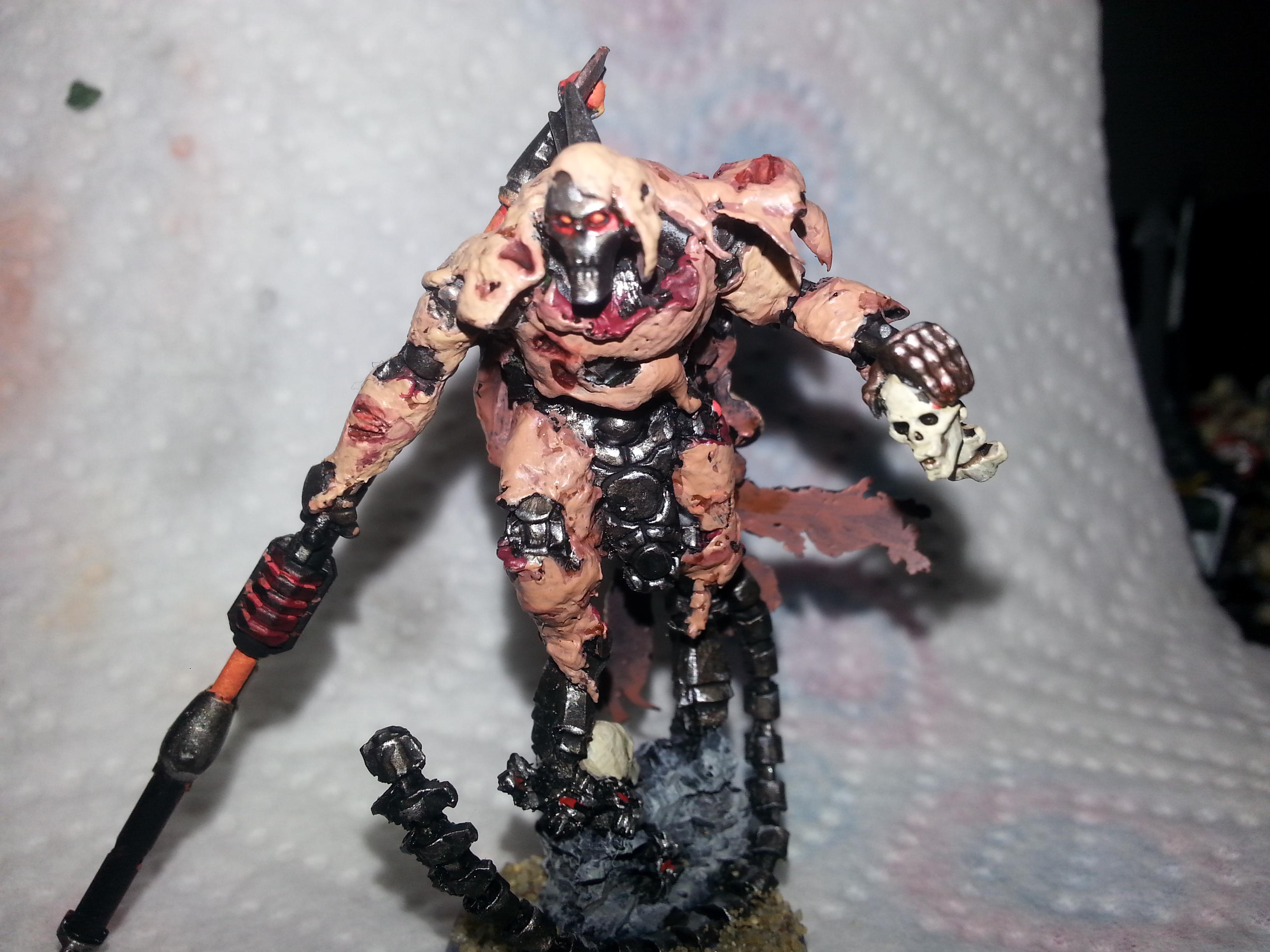 For the sake of not making him look silly, I opted to leave the hand as is