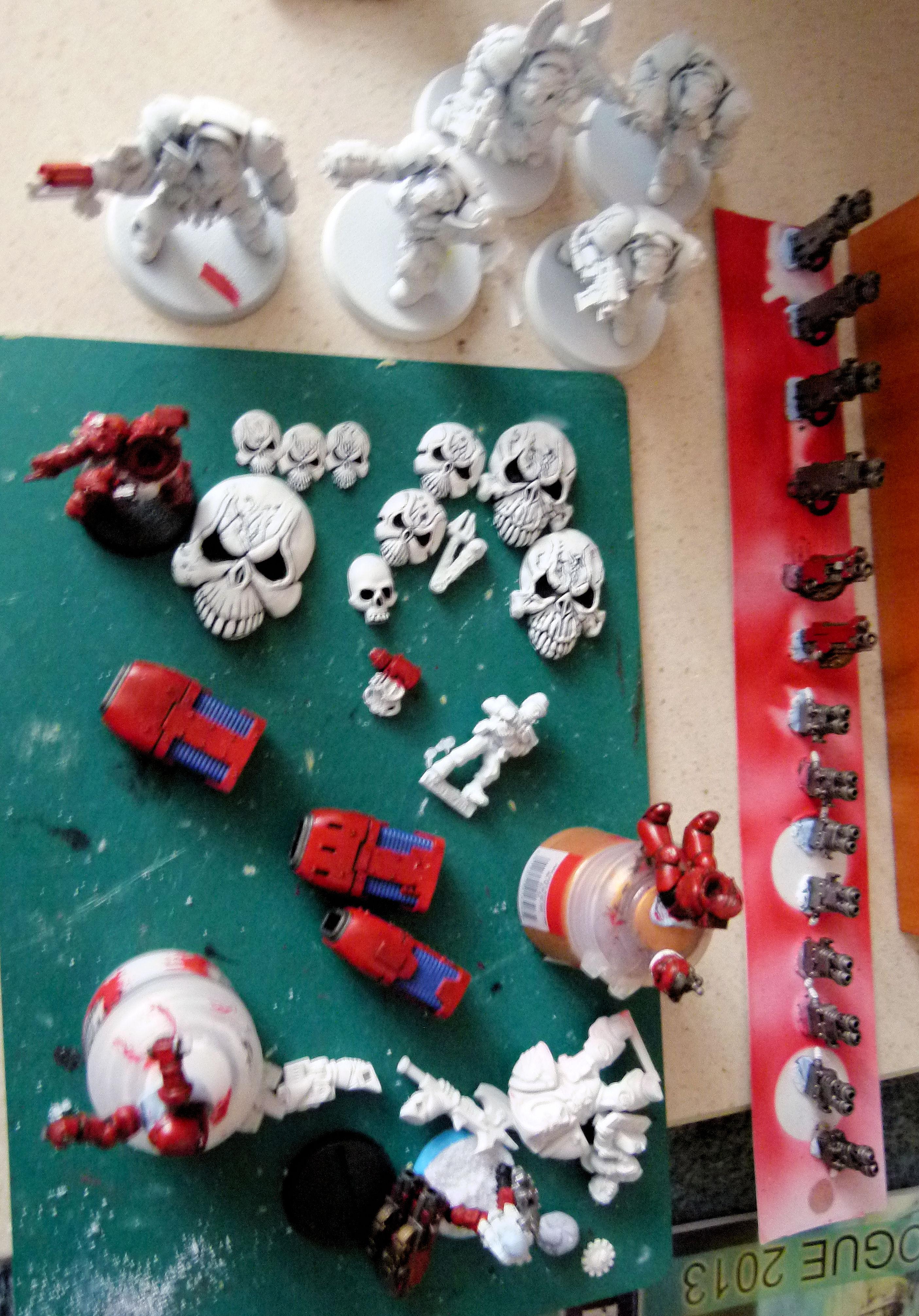 Warmaul WIP Weapons, Skulls etc