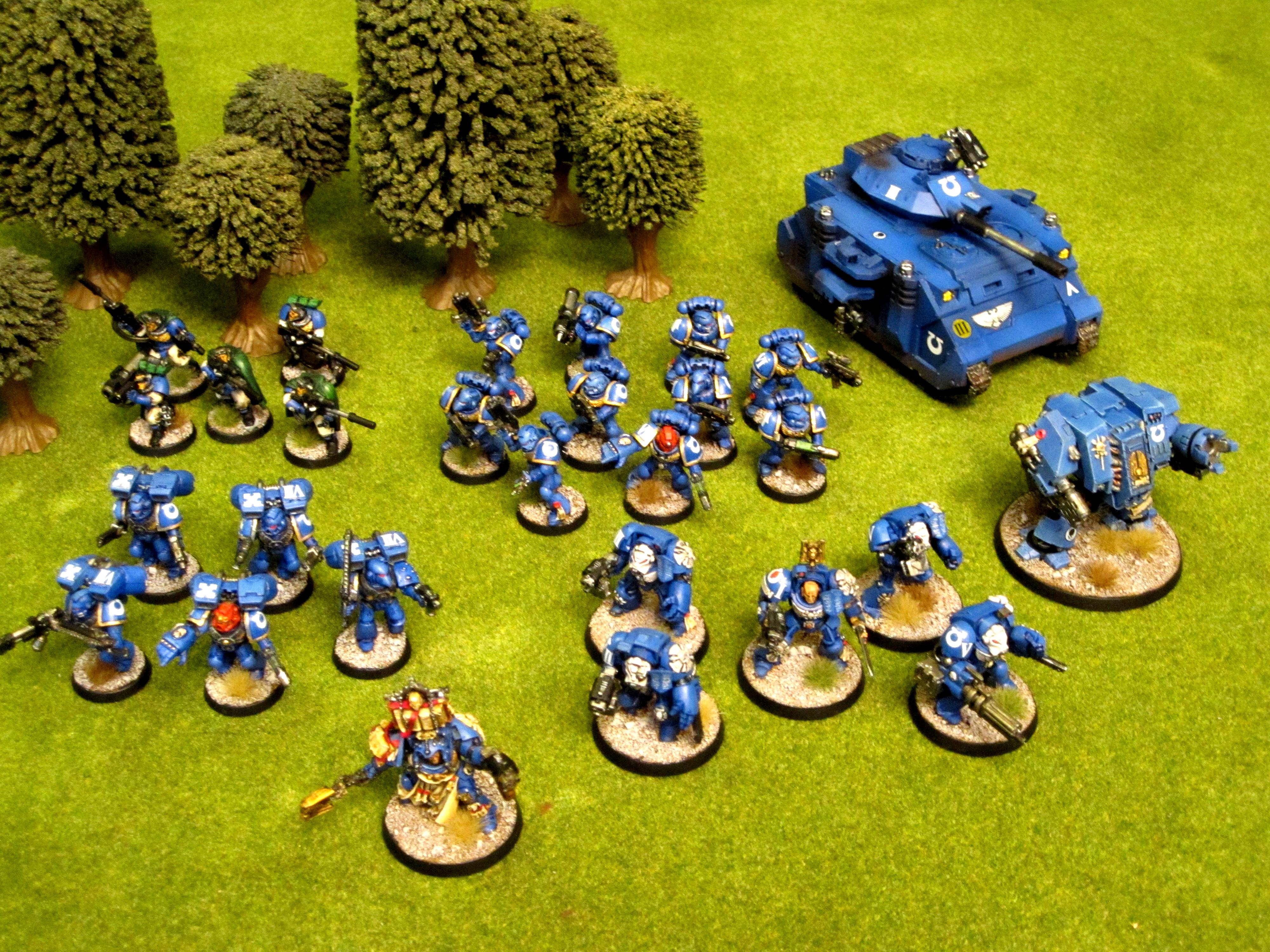 Assault, Dreadnought, Elites, Fast Attack, Headquarters, Heavy Support, Librarian, Predator, Pro Painted, Scouts, Space Marines, Tactical, Terminator Armor, Troops, Ultramarines, Warhammer 40,000