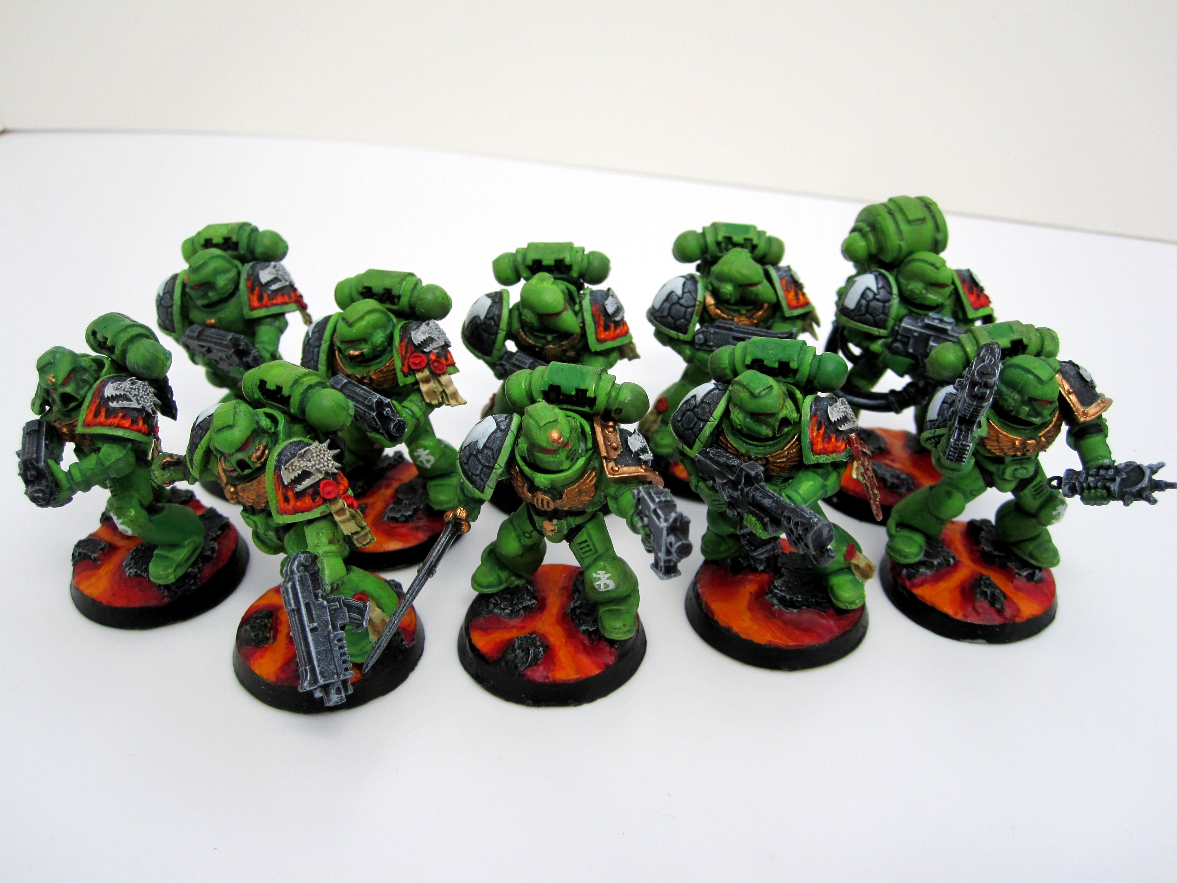 Lava, Salamanders, Tactical, Troops