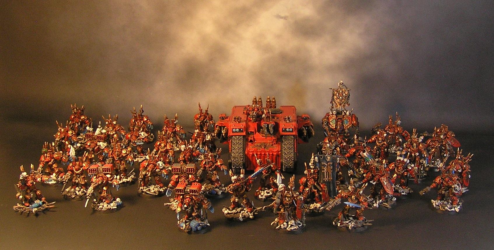 Chaos Space Marines, Chaos Terminators, Deathwing, Khorne Berserkers, Terminator Armor, World Eaters