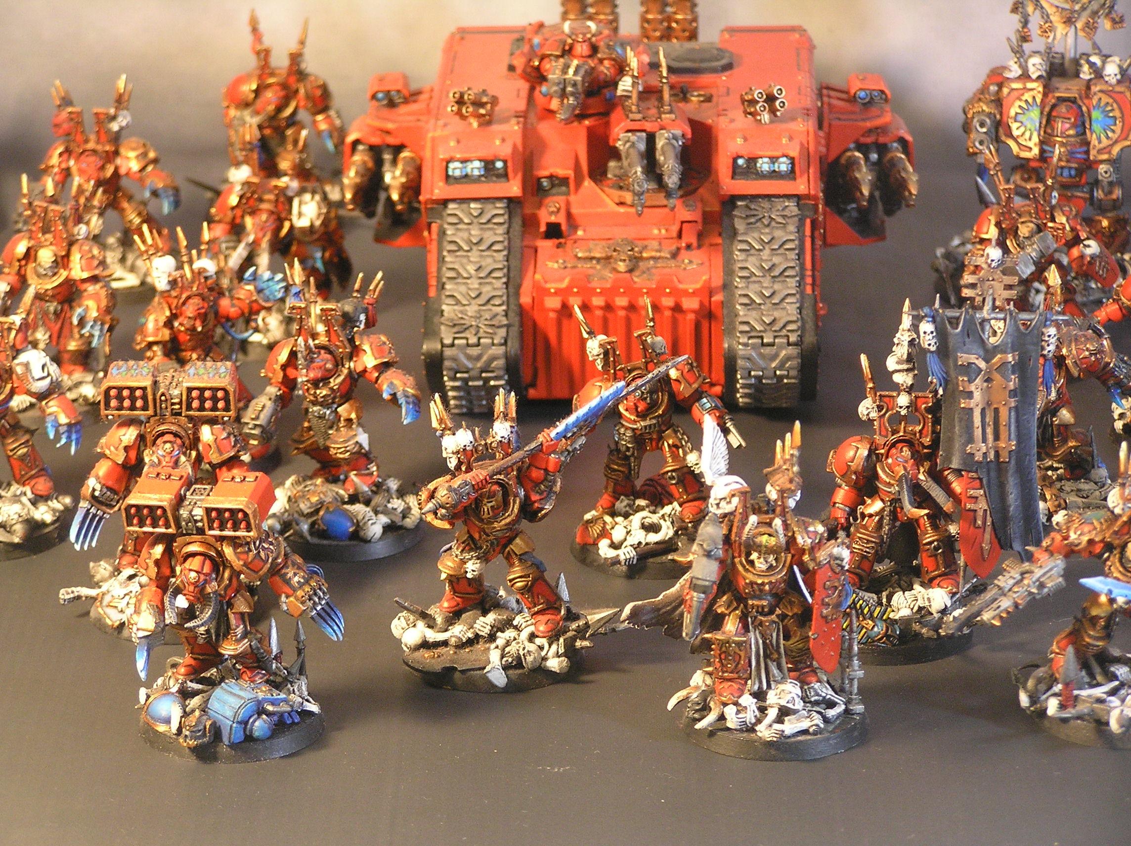 Chaos Space Marines, Chaos Terminators, Deathwing, Khorne Berserkers, Terminator Armor, World Eaters