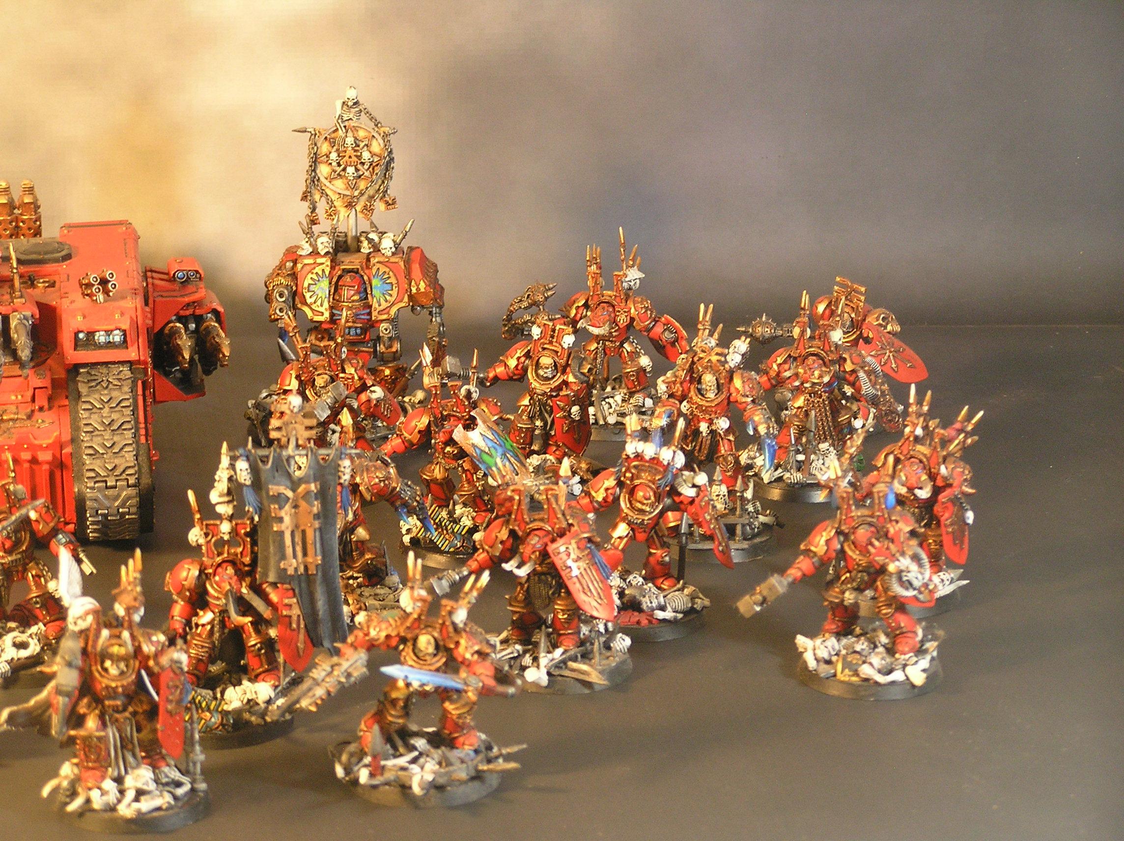 Chaos Space Marines, Chaos Terminators, Deathwing, Khorne Berserkers, Terminator Armor, World Eaters