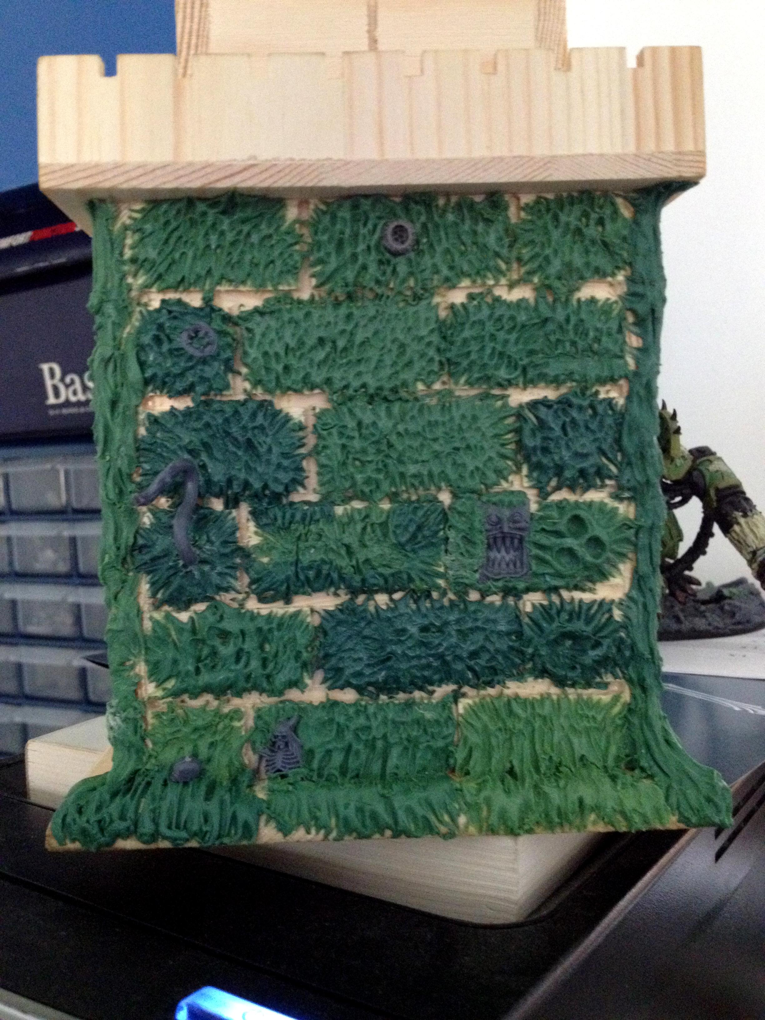 Chaos Space Marines, Imperial Bastion, Nurgle, Work In Progress