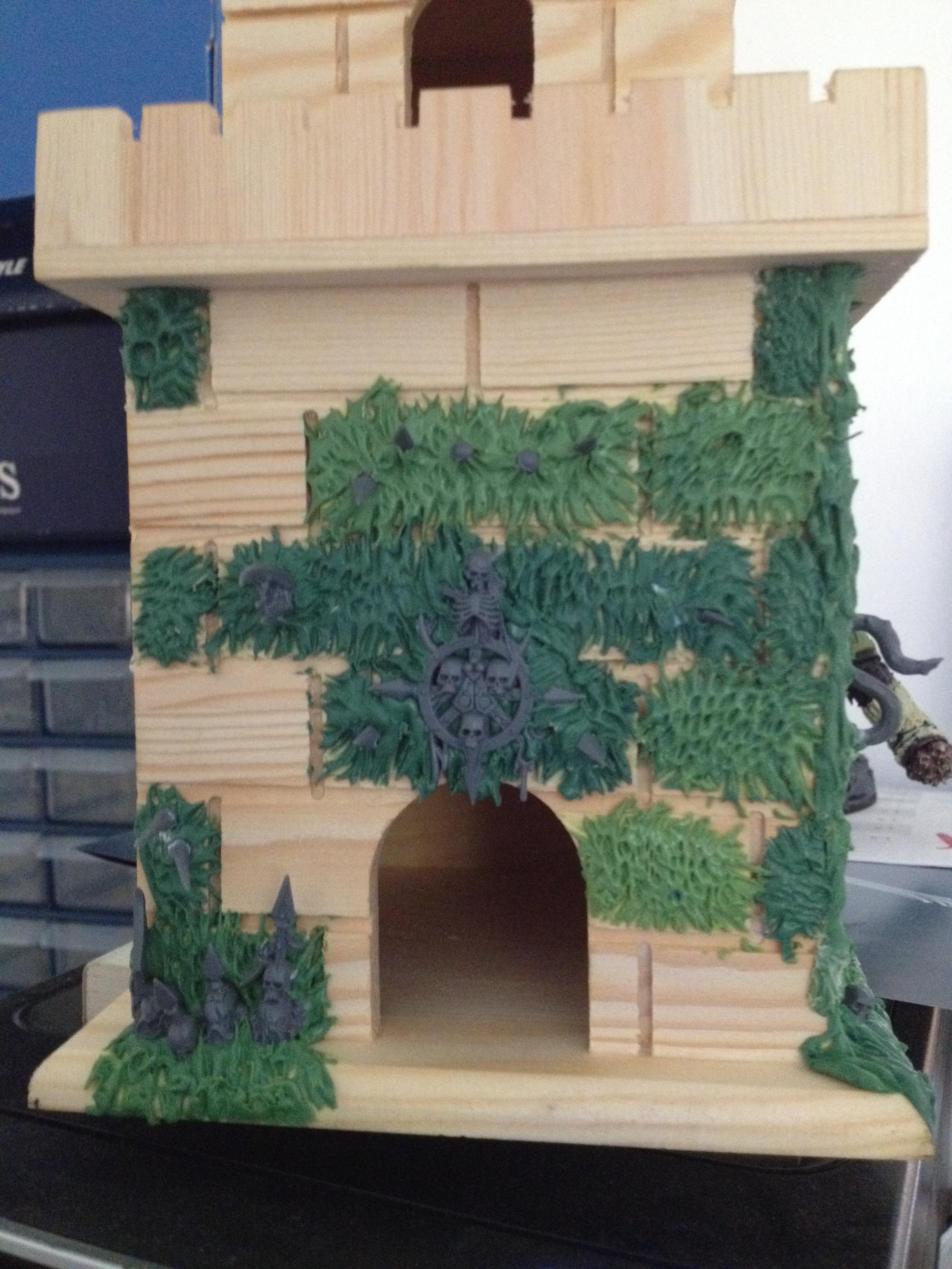 Chaos Space Marines, Greenstuff, Imperial Bastion, Nurgle, Work In Progress