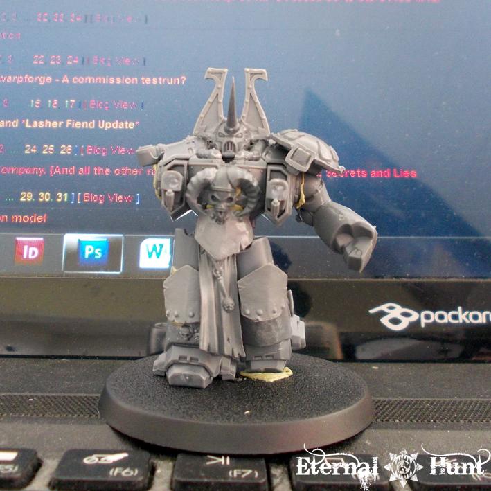 Behemoths, Centurions, Chaos, Chaos Space Marines, Conversion, Counts As, Khorne, Khorne's Eternal Hunt, Obliterators, Warhammer 40,000, Work In Progress, World Eaters