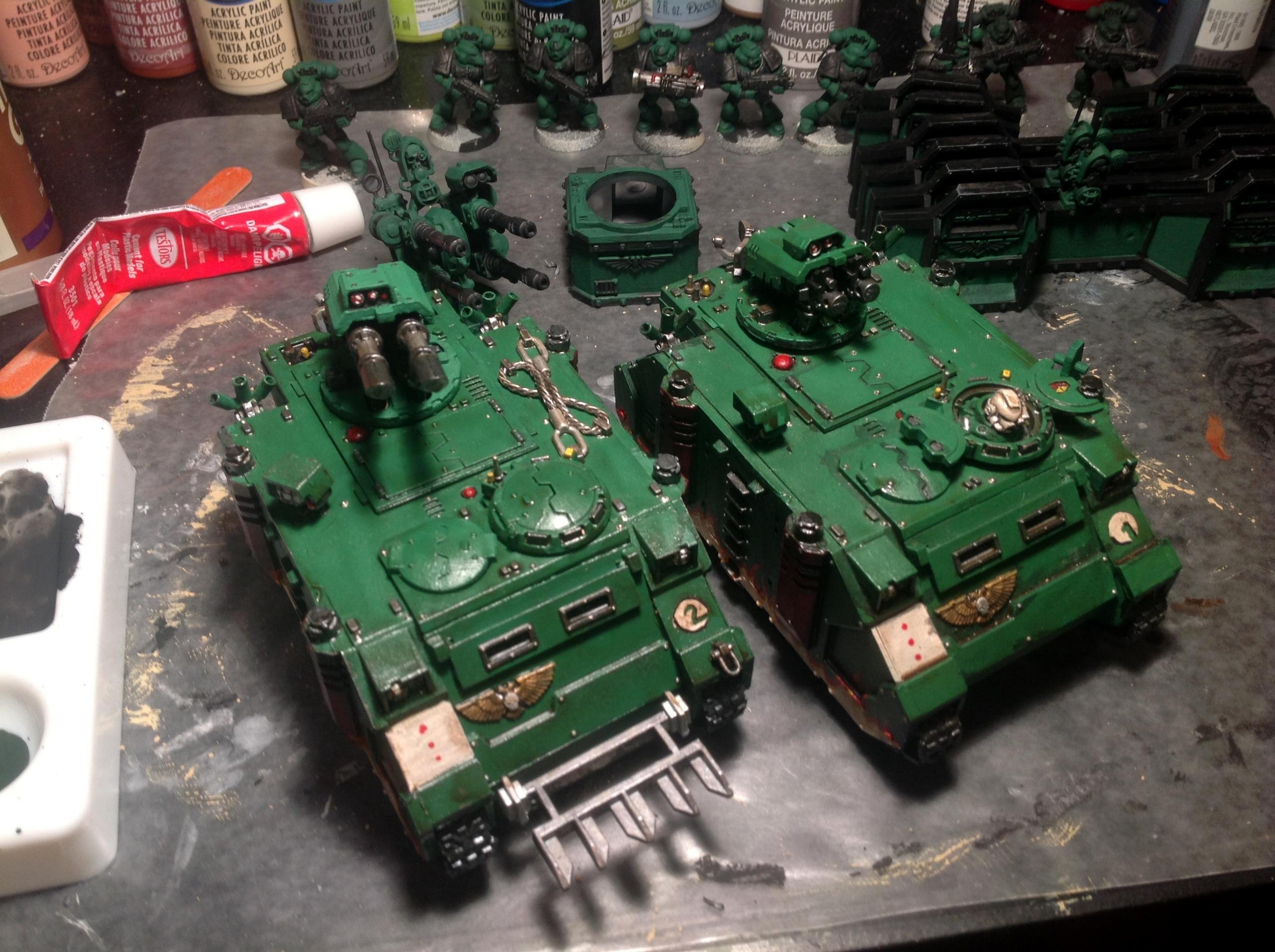 Razorback, Salamanders, Space Marines, Warhammer 40,000