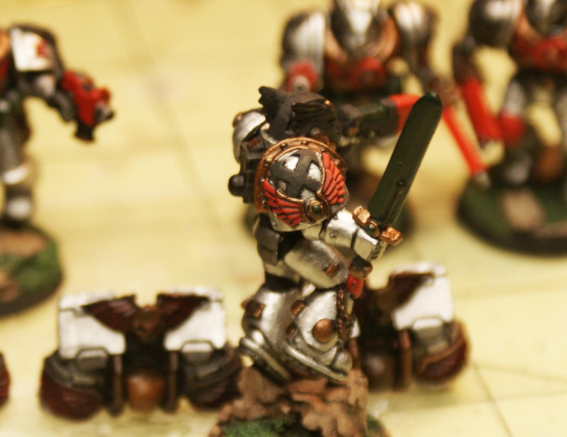 Assault Marines, Custom Eagle Helmet, Doom Eagles, Space Marines