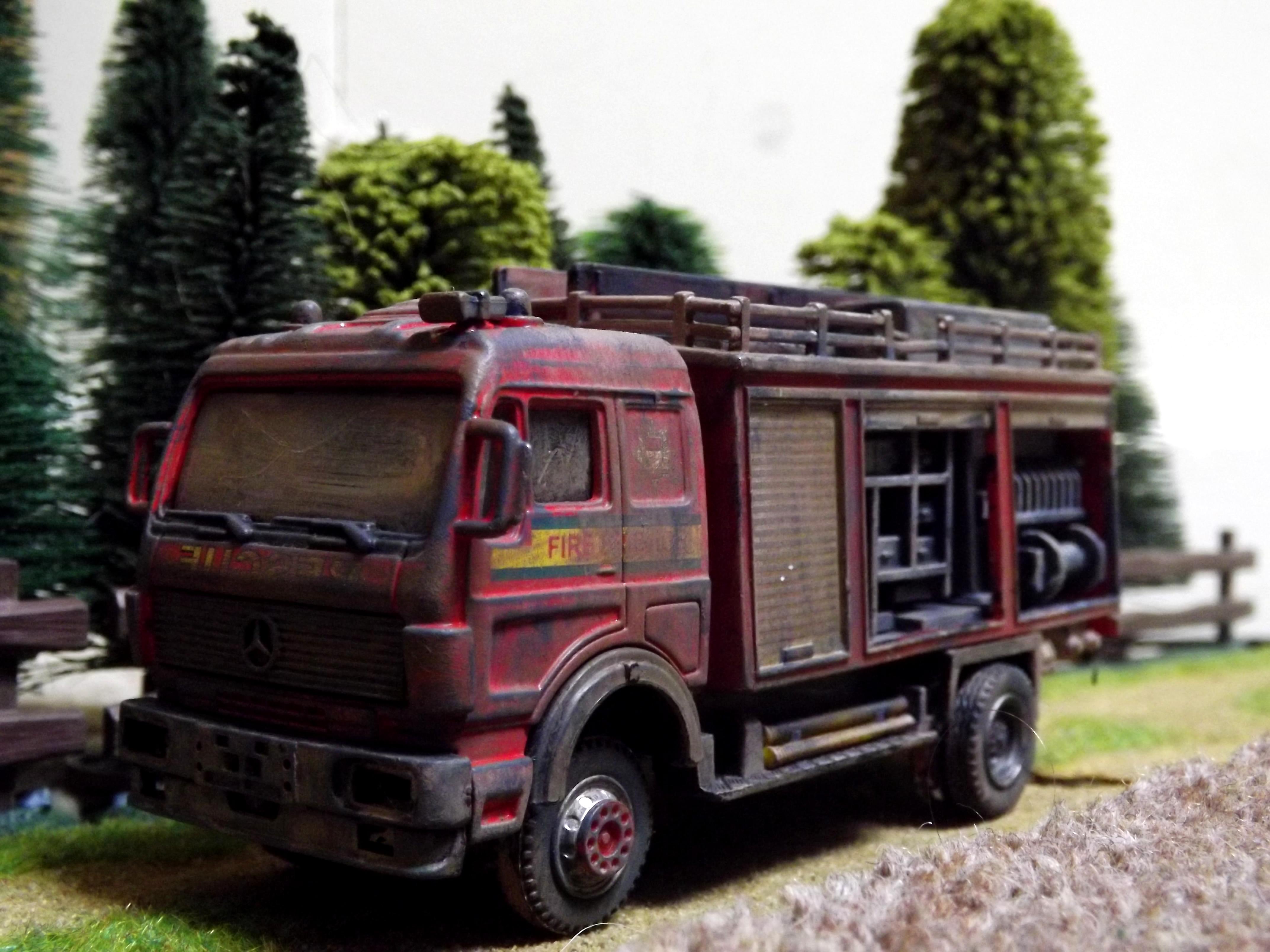 Fire Engine, Lorry, Post Apocalypse, Truck, Vehicle