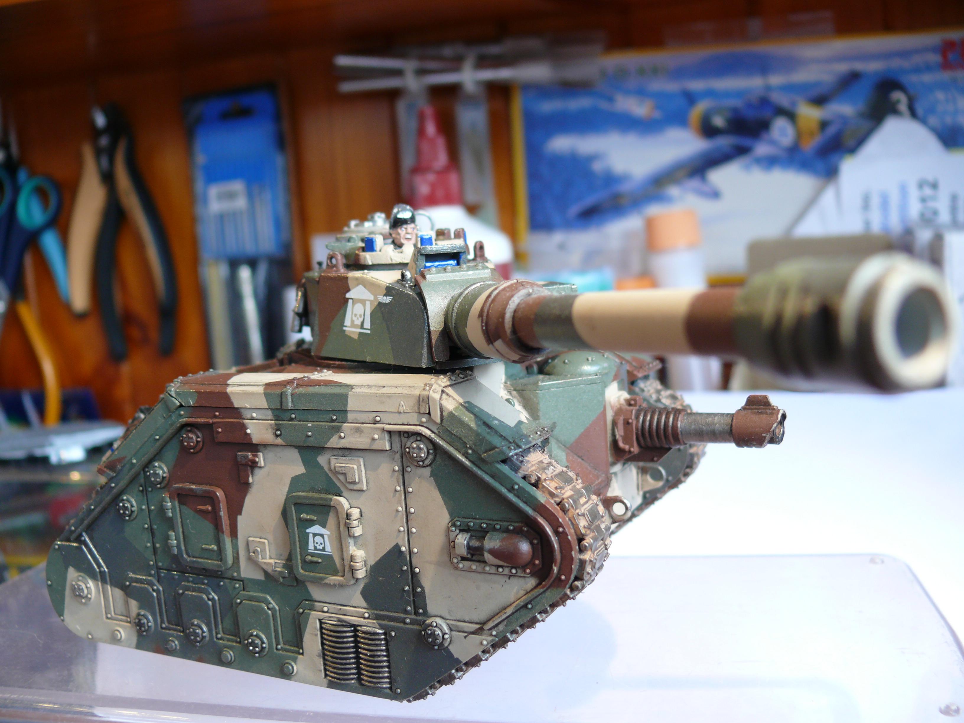 Cadians, Camoflarge, Camouflage, Cities Of Death, Imperial Guard, Lascannon, Leman Russ, Tank, Urban, Vanquisher