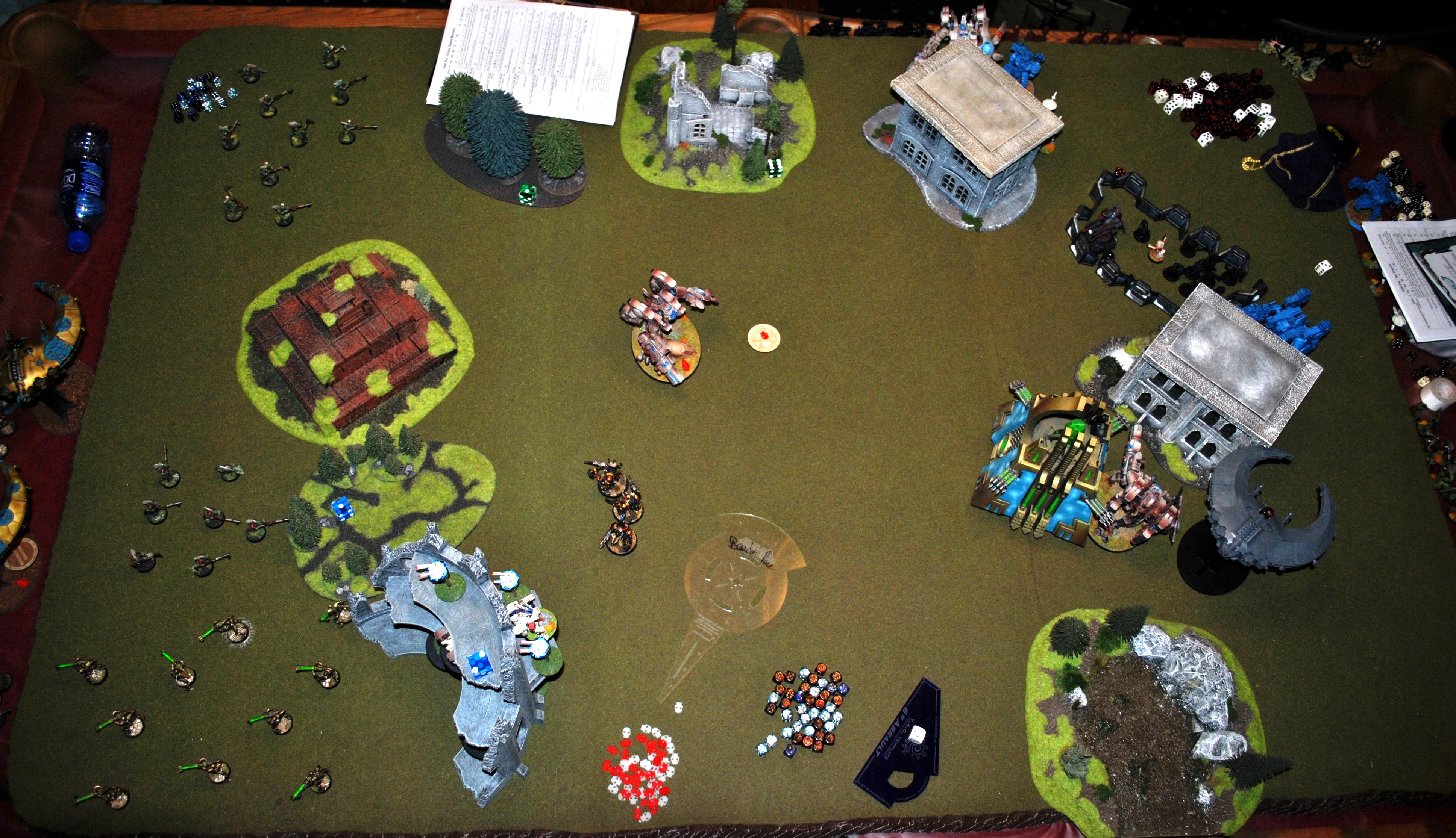 Battle Report, Chaos Space Marines, Necrons, Tau