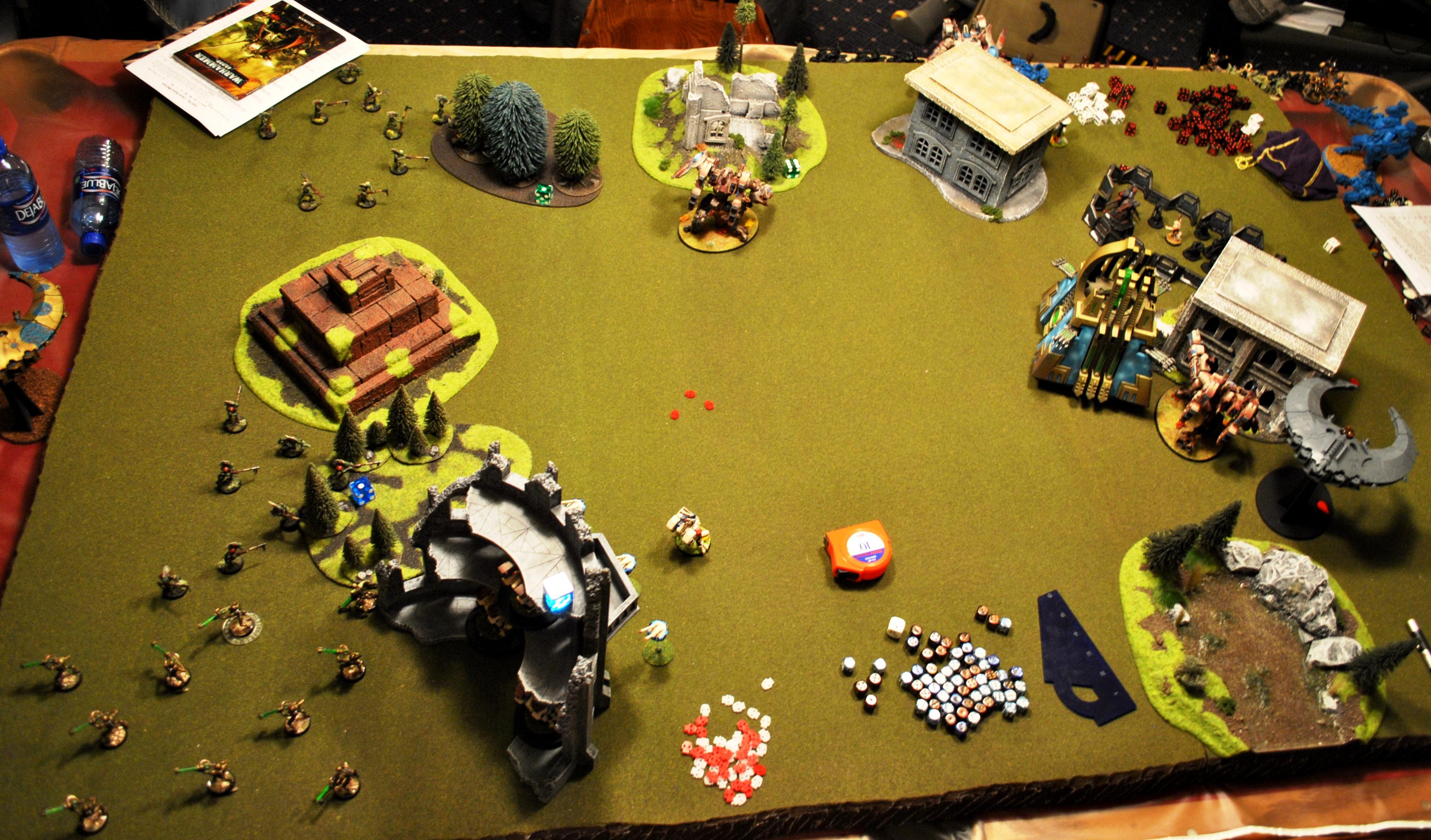 Battle Report, Chaos Space Marines, Necrons, Tau