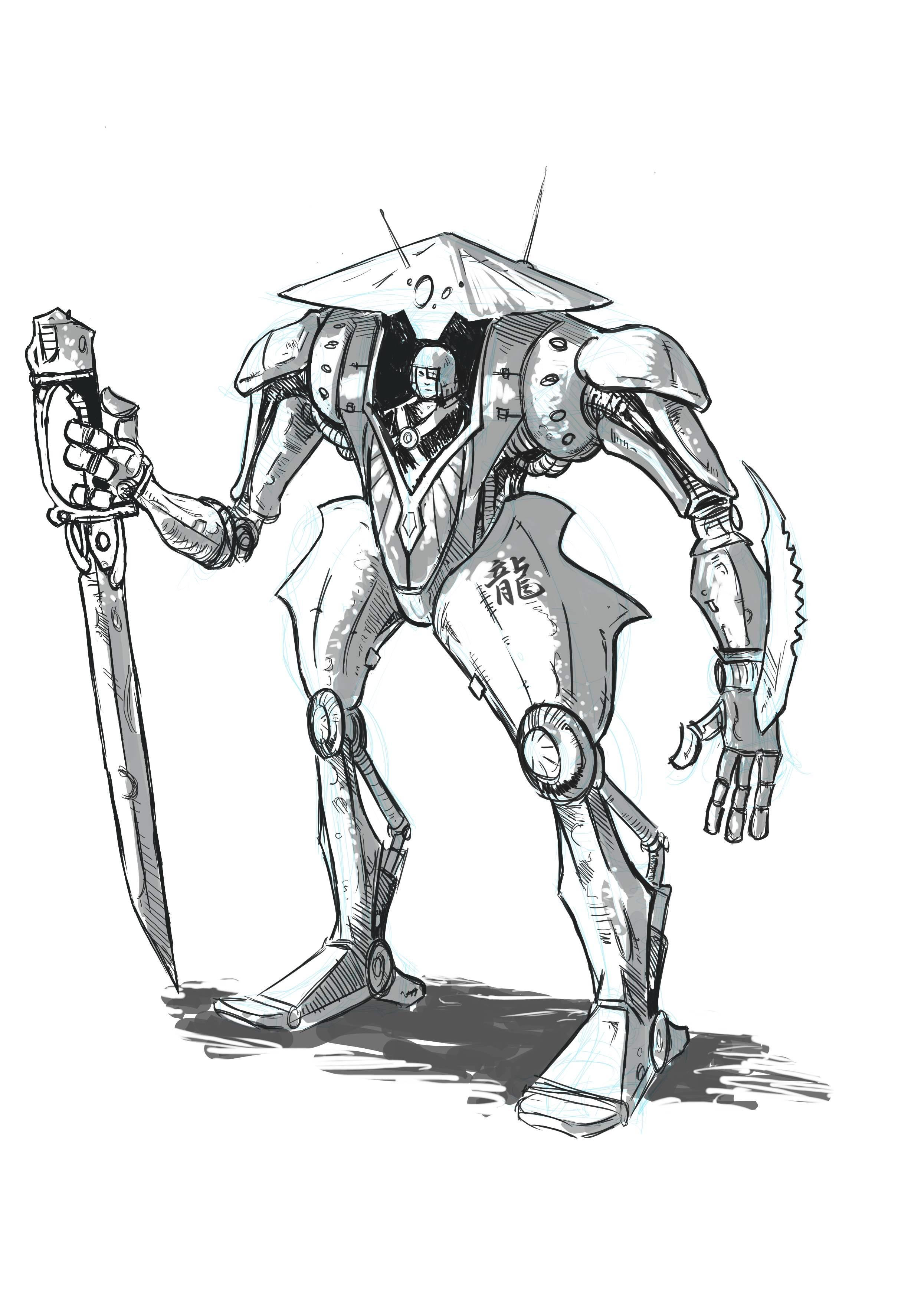 Bushido Light Mech WIP 2