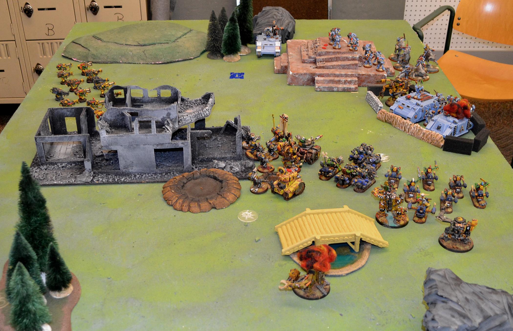 Bad Moons, Battle Report, Orks, Space Marines, Space Wolves, Warhammer 40,000