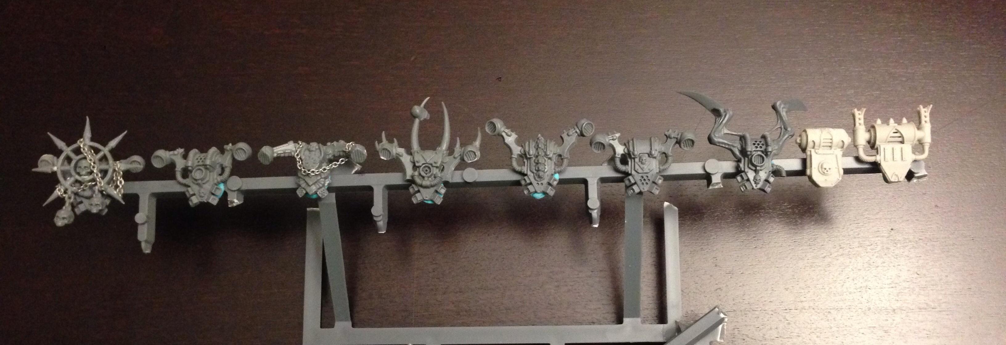 Back, Backpack, Chain, Chaos Space Marines, Chosen, Everliving, Pack, Skull, Spikes, Tactical Squad
