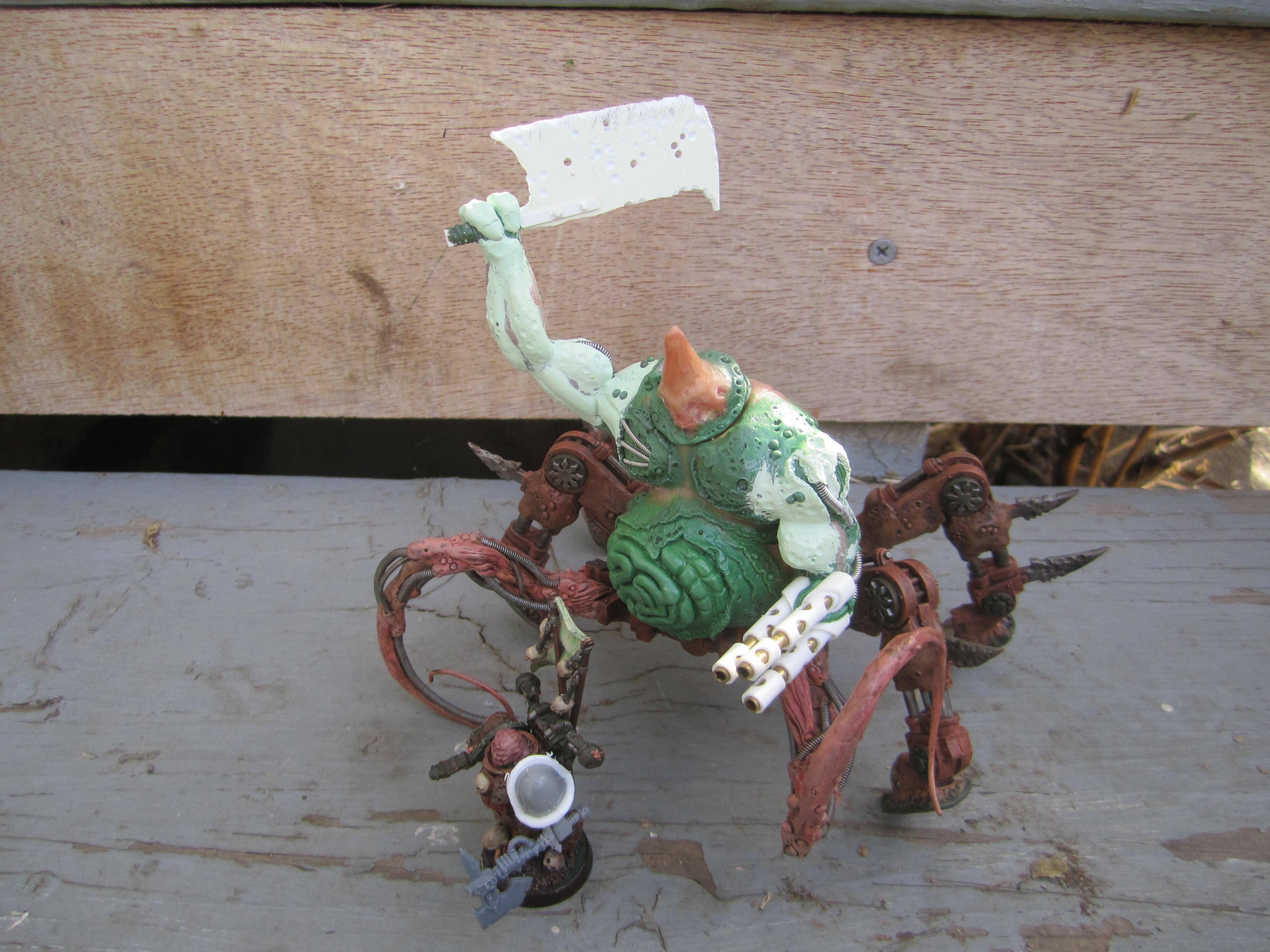 Morbus about to get flattened by an unruly daemon engine.  