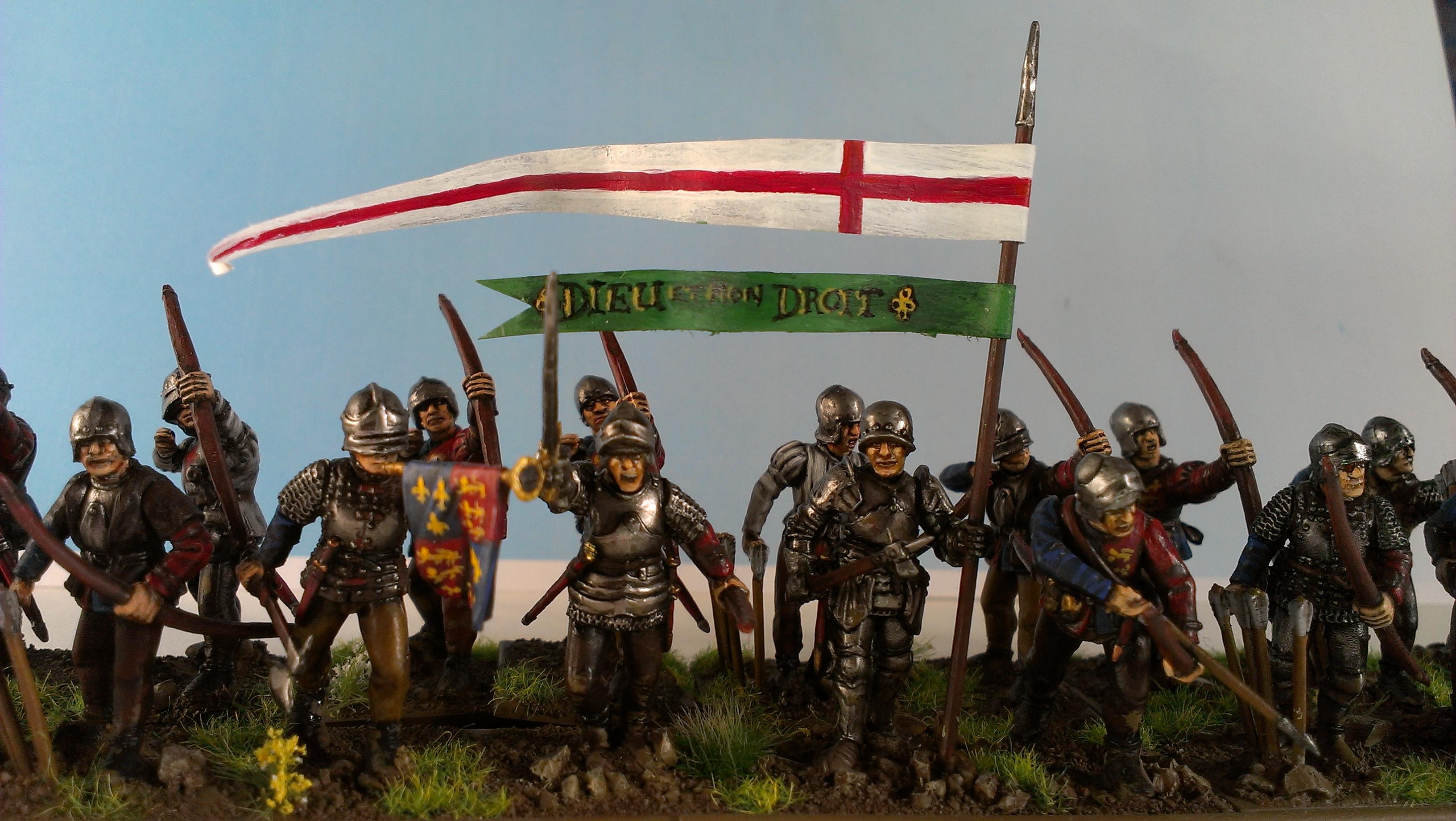 English, Historical, Longbowmen, Perry Miniatures, Wab
