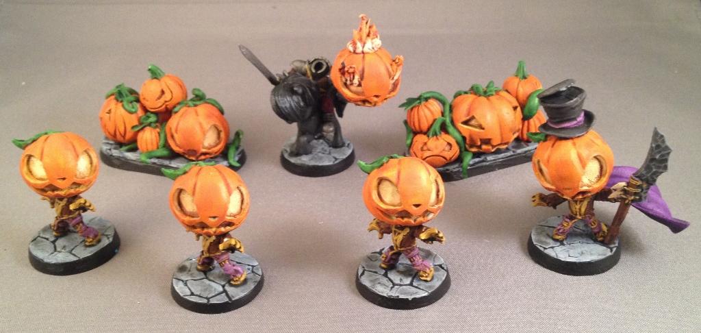 Chibi, General, Impact! Miniatures, Pumpkin Patch, Pumpkinhead, Wall