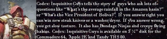 Humor, Inquisition, Signature