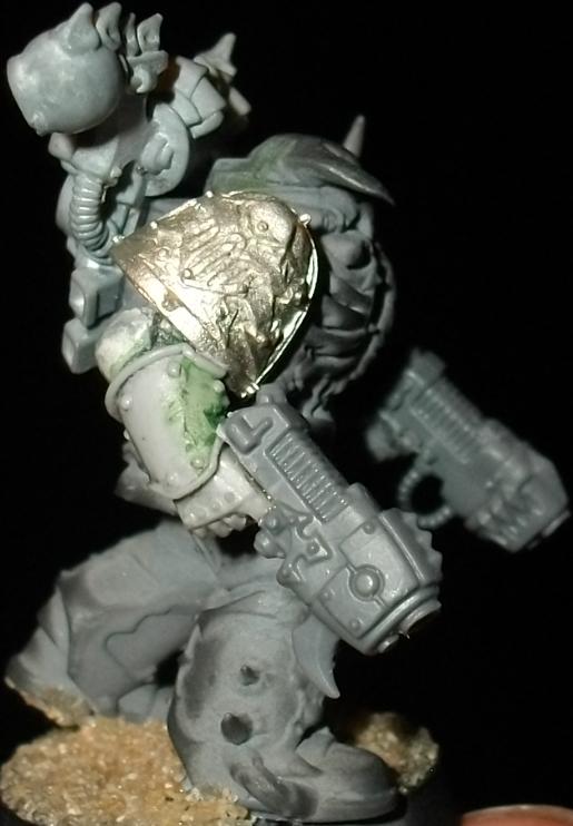 Black Crusade, Chaos, Chaos Space Marines, Conversion, Gunslinger, Iron Suns, Iron Warriors, Plasma Pistol, Rpg