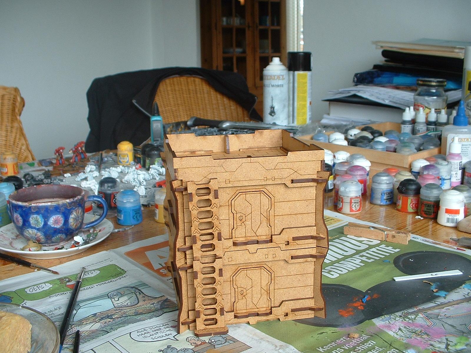 Bunker, Mdf, Micro Art Studios, Terrain, Work In Progress