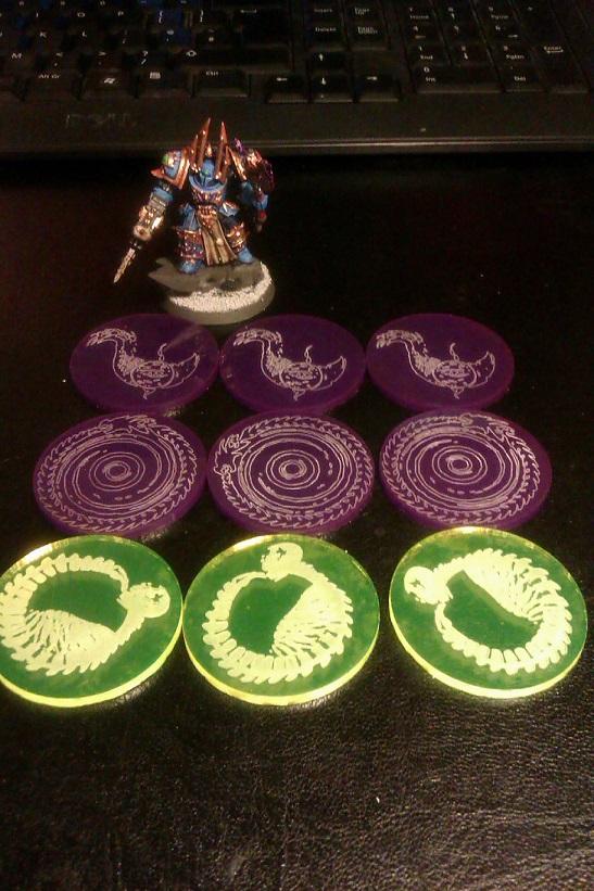 Laser Cutter Work, Marker, Thousand Sons, Token